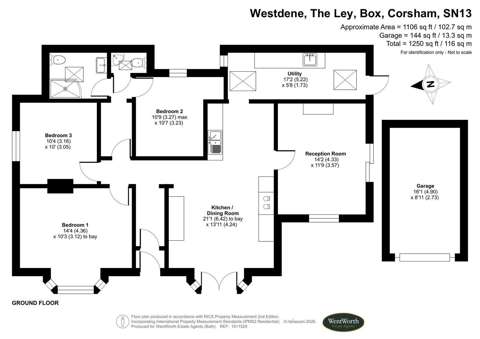 Westdene, The Ley, Corsham floorplan