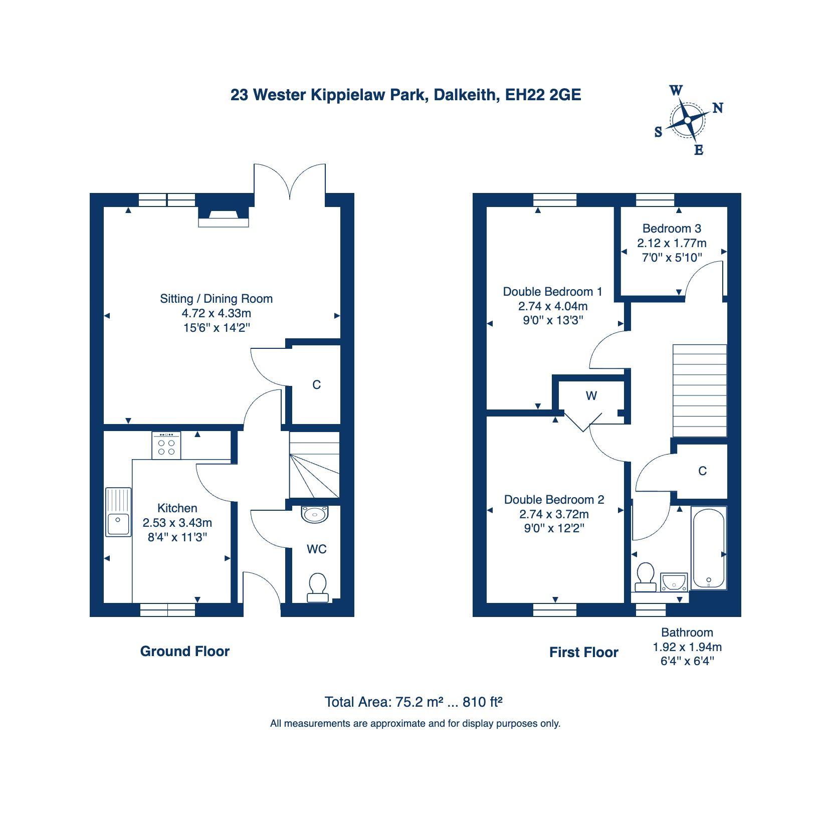 23, Wester Kippielaw Park, Dalkeith floorplan