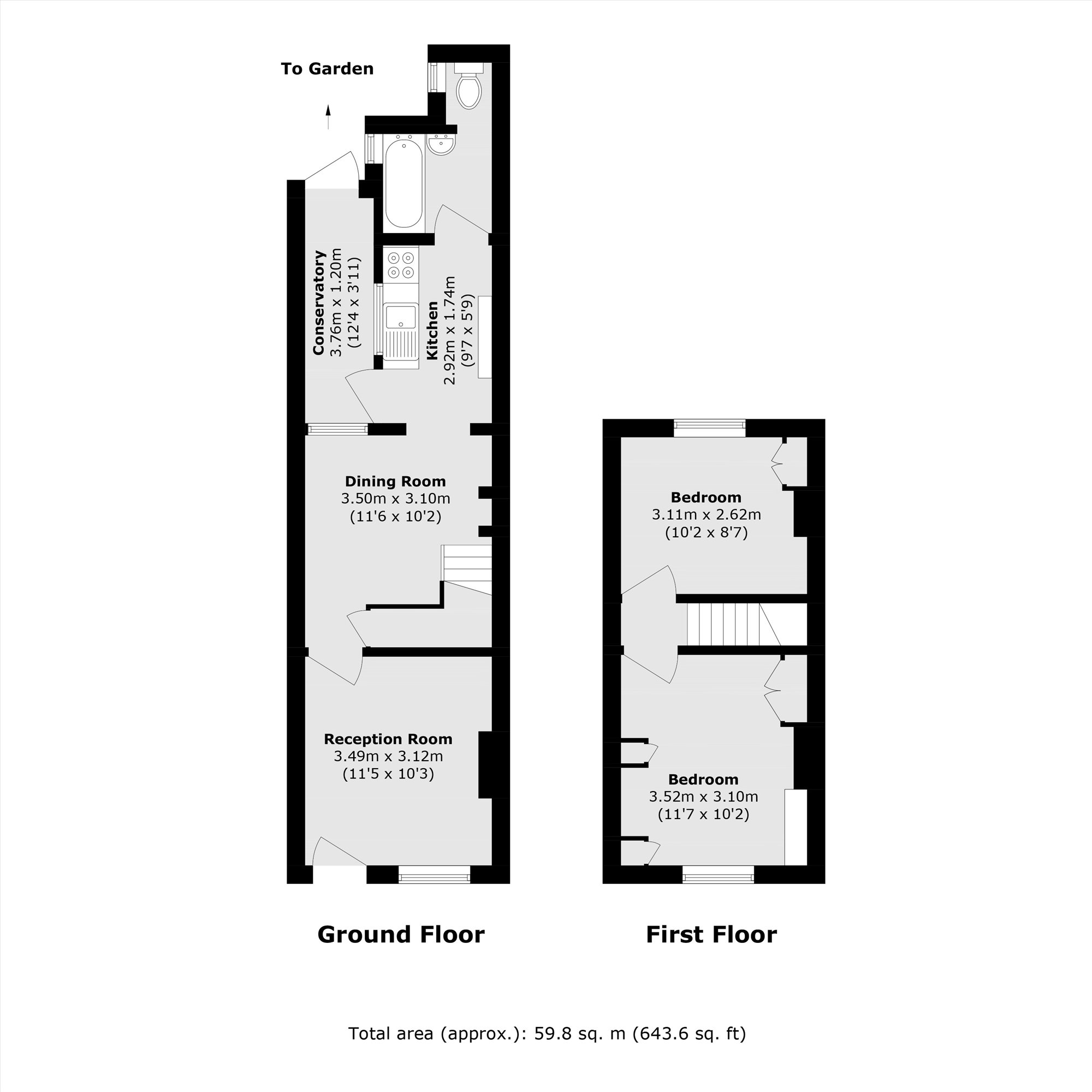 42, St. Georges Road, Feltham floorplan