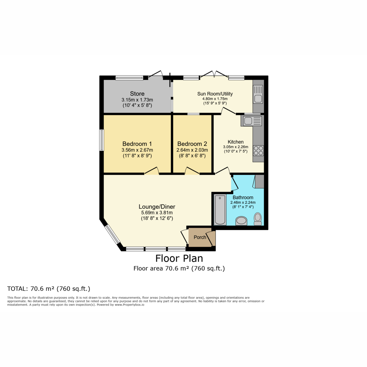 8 Lower Hornhill, Rew Street, Cowes floorplan