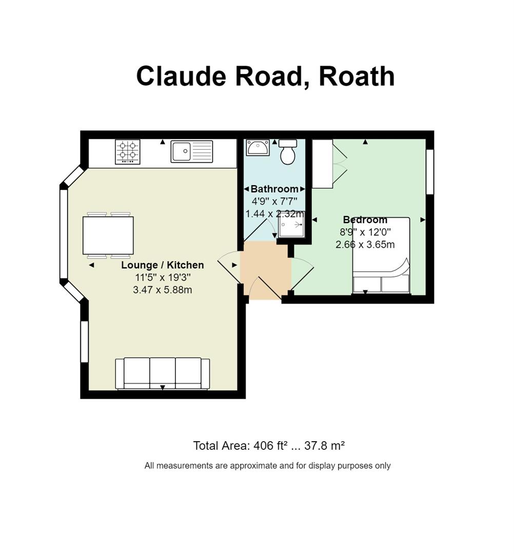 1 Bedrooms Flat to rent in Claude Road, Roath, Cardiff CF24