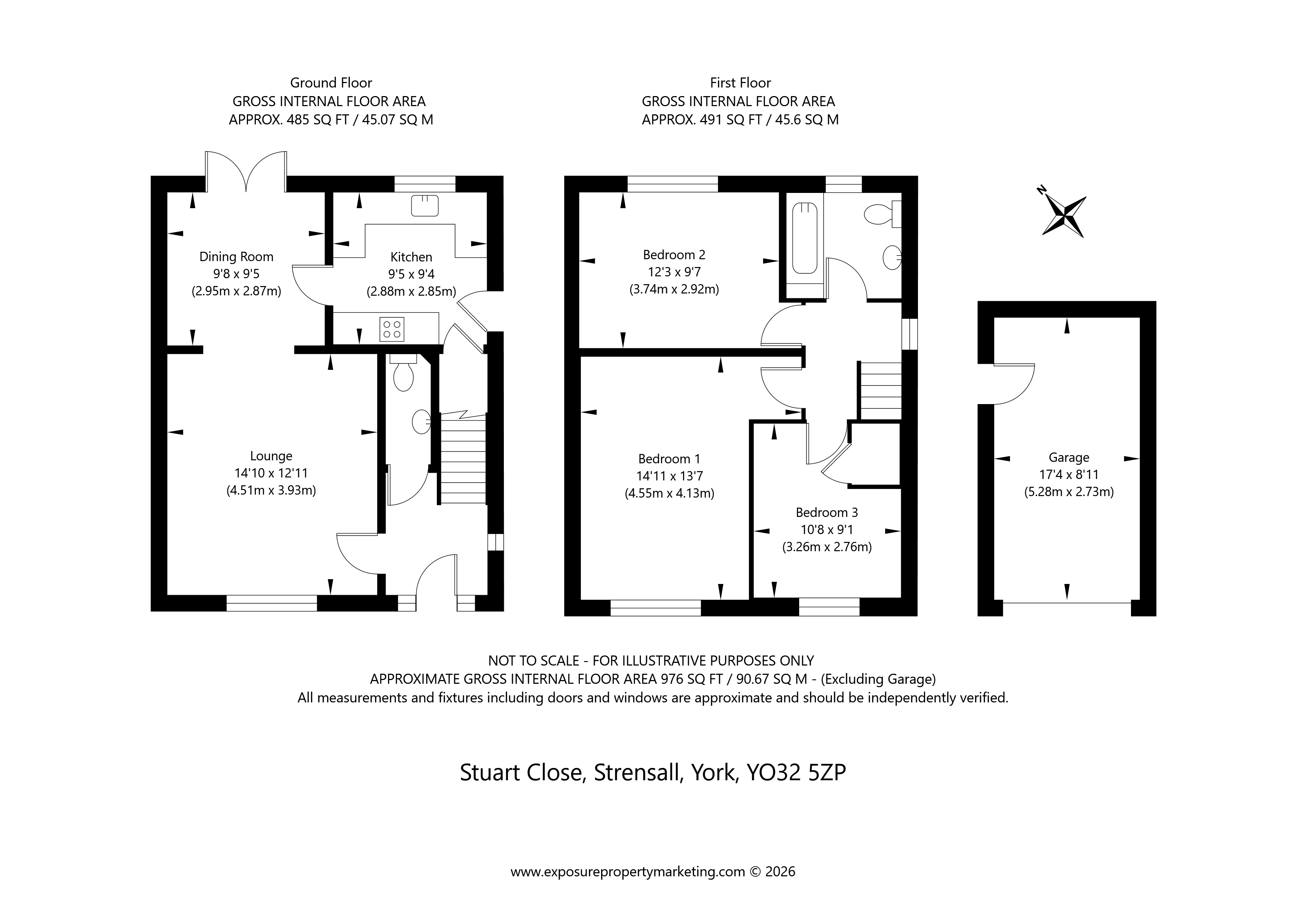4, Stuart Close, York floorplan