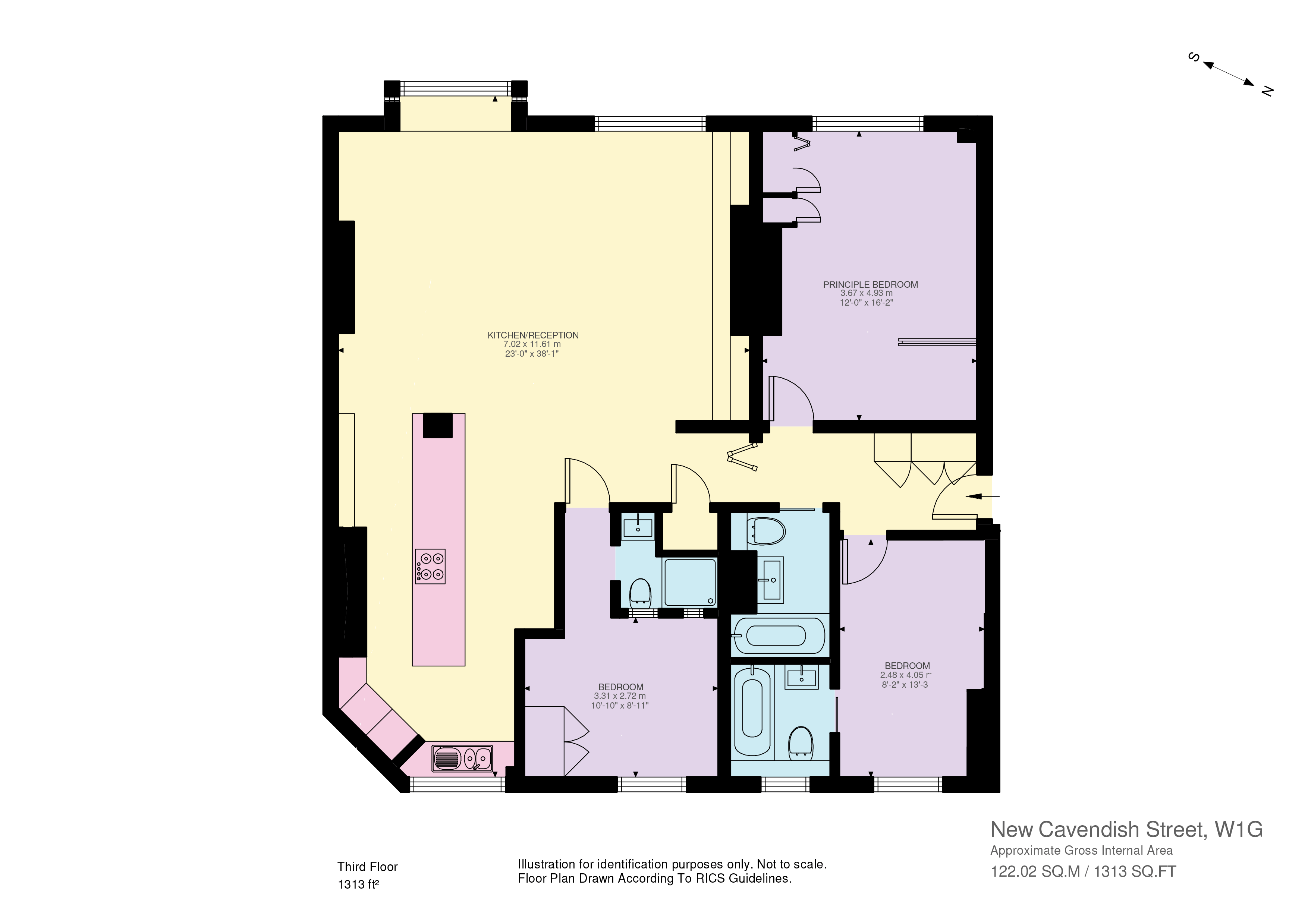 23, New Cavendish Street, London floorplan