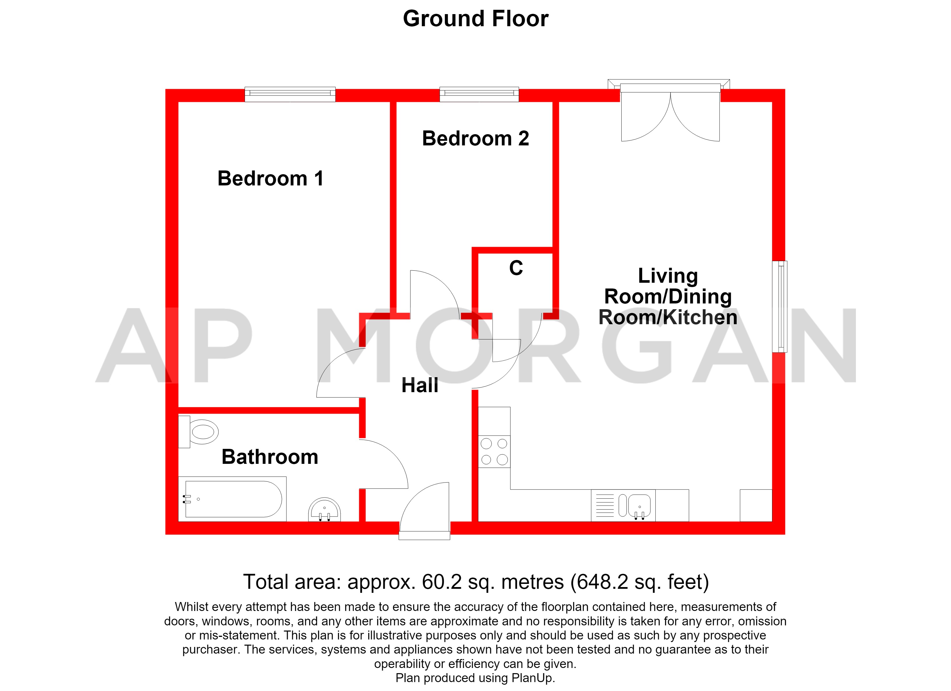 Apartment 2, 6, Tanners Way, Birmingham floorplan