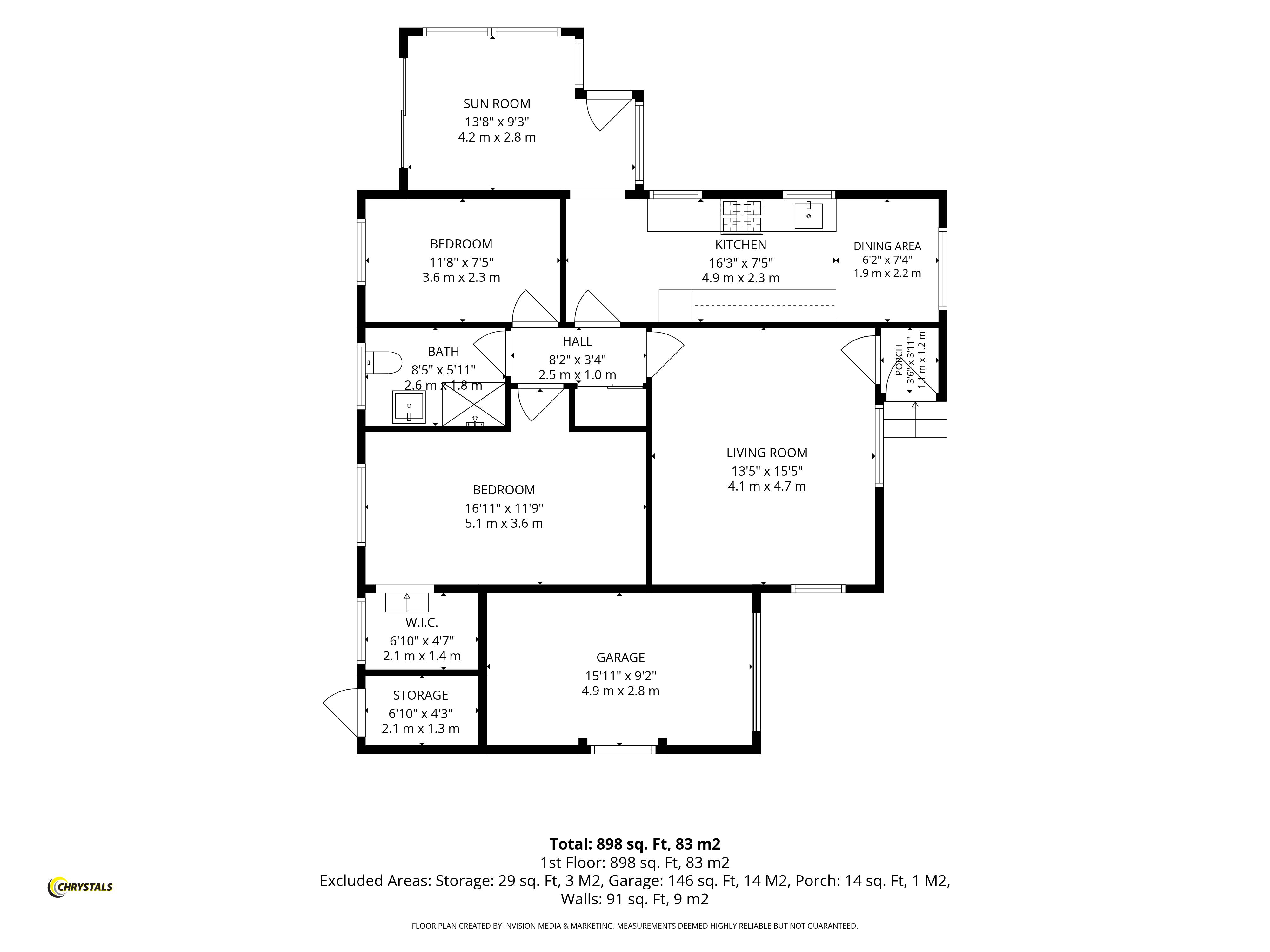 3 Close Cam, 3 Close Cam, Port Erin floorplan