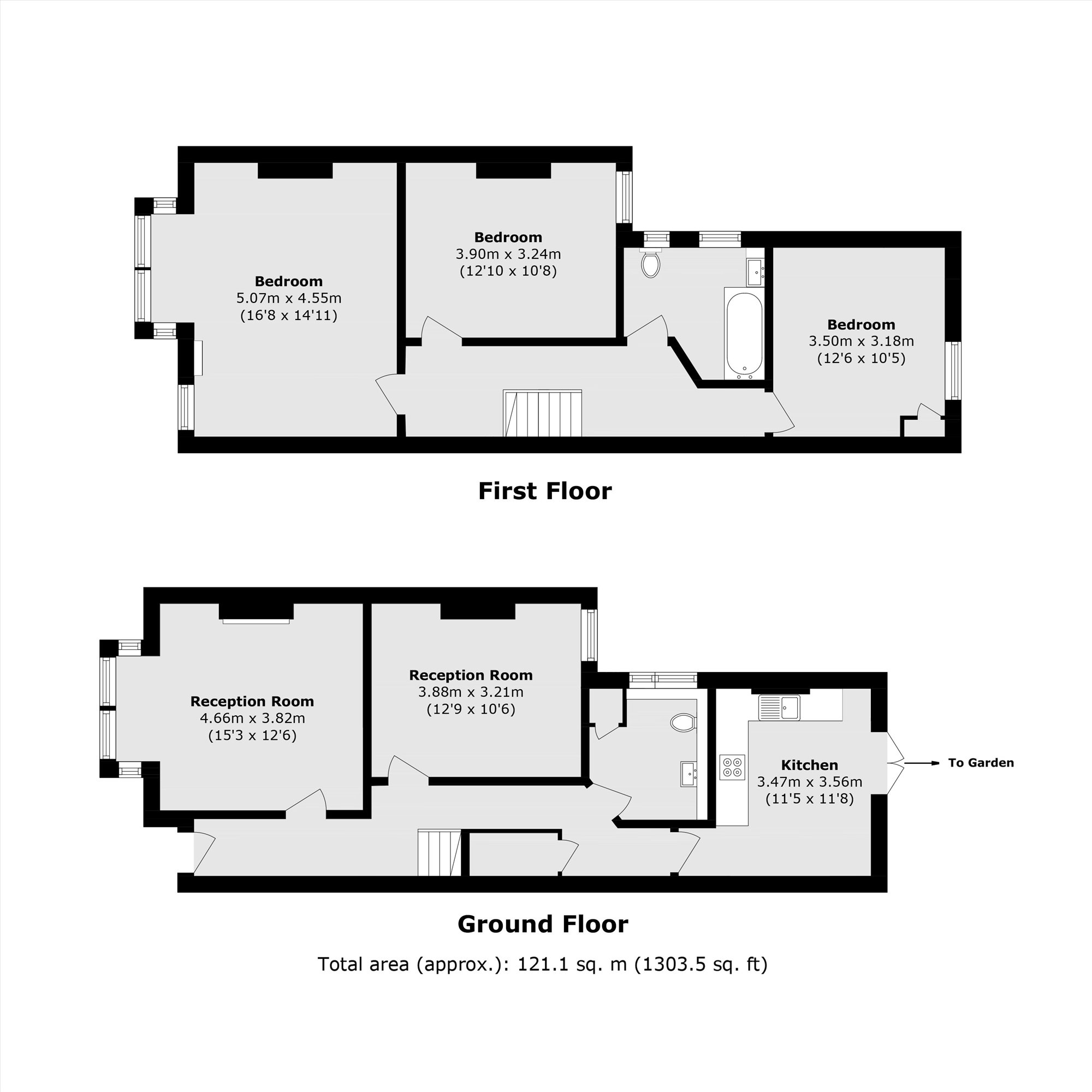73, Harley Road, London floorplan