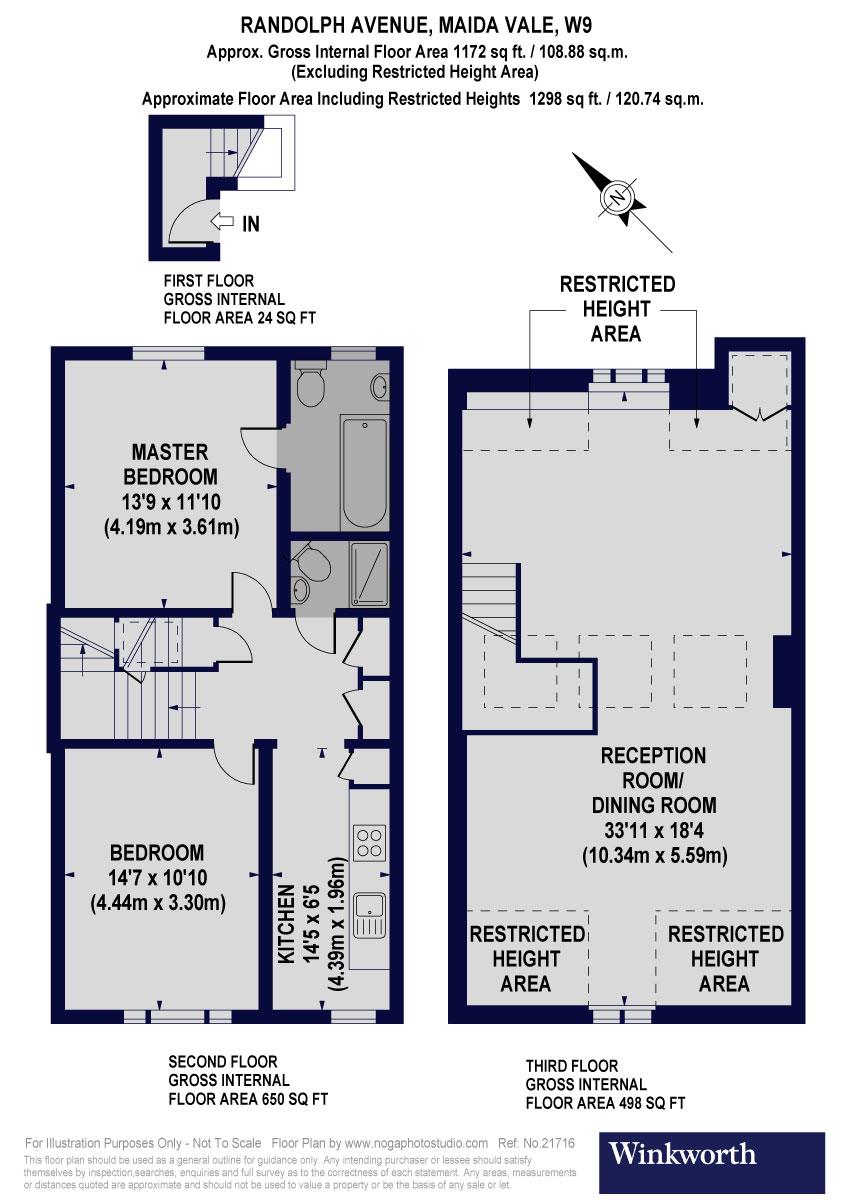 2 Bedrooms Flat to rent in Randolph Avenue, London W9