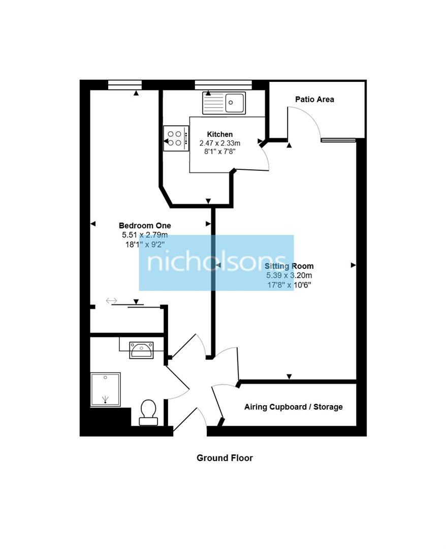 1 Russell Lodge, Branksomewood Road, Fleet floorplan