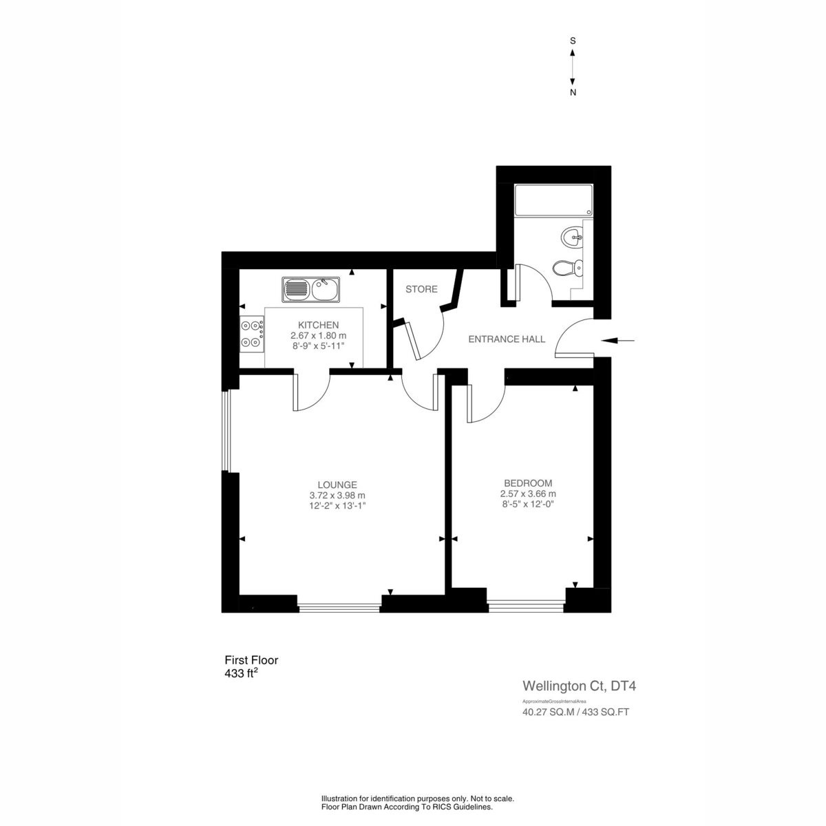 7, Wellington Court, Weymouth floorplan