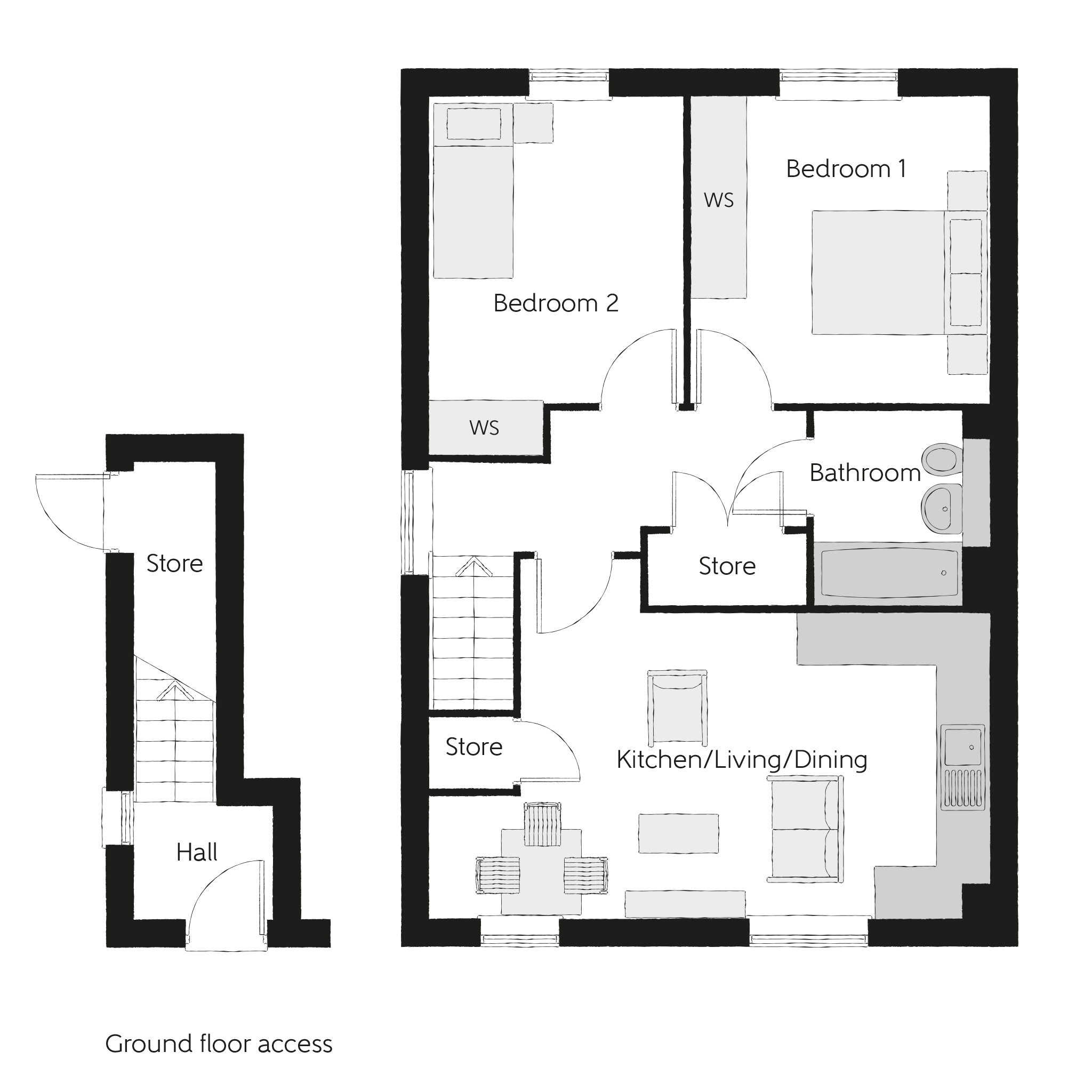 55, Holt Road, Wrexham floorplan