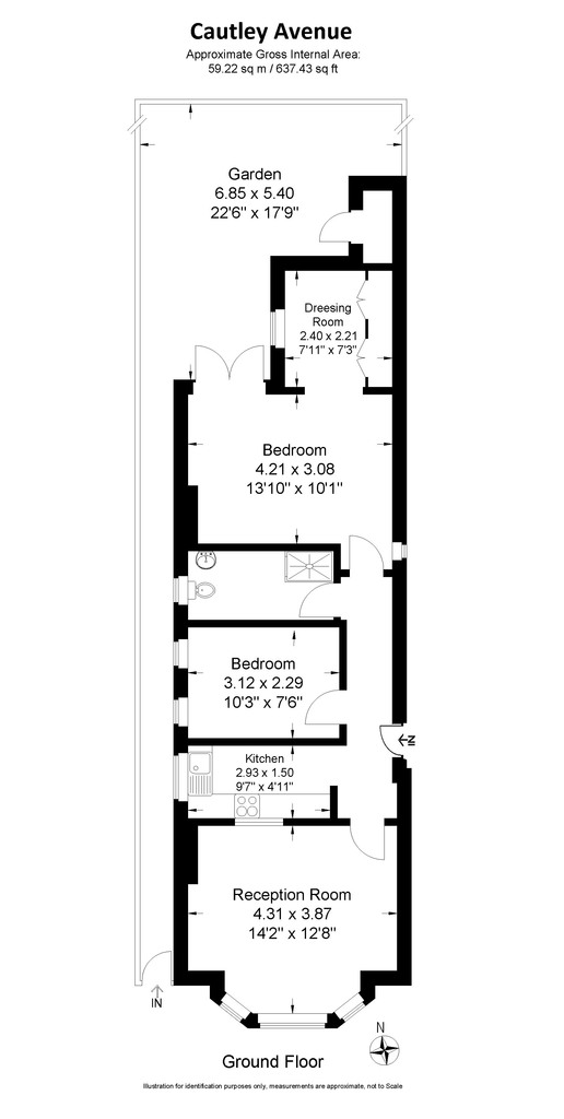 2 Bedrooms Flat to rent in Cautley Avenue, London SW4