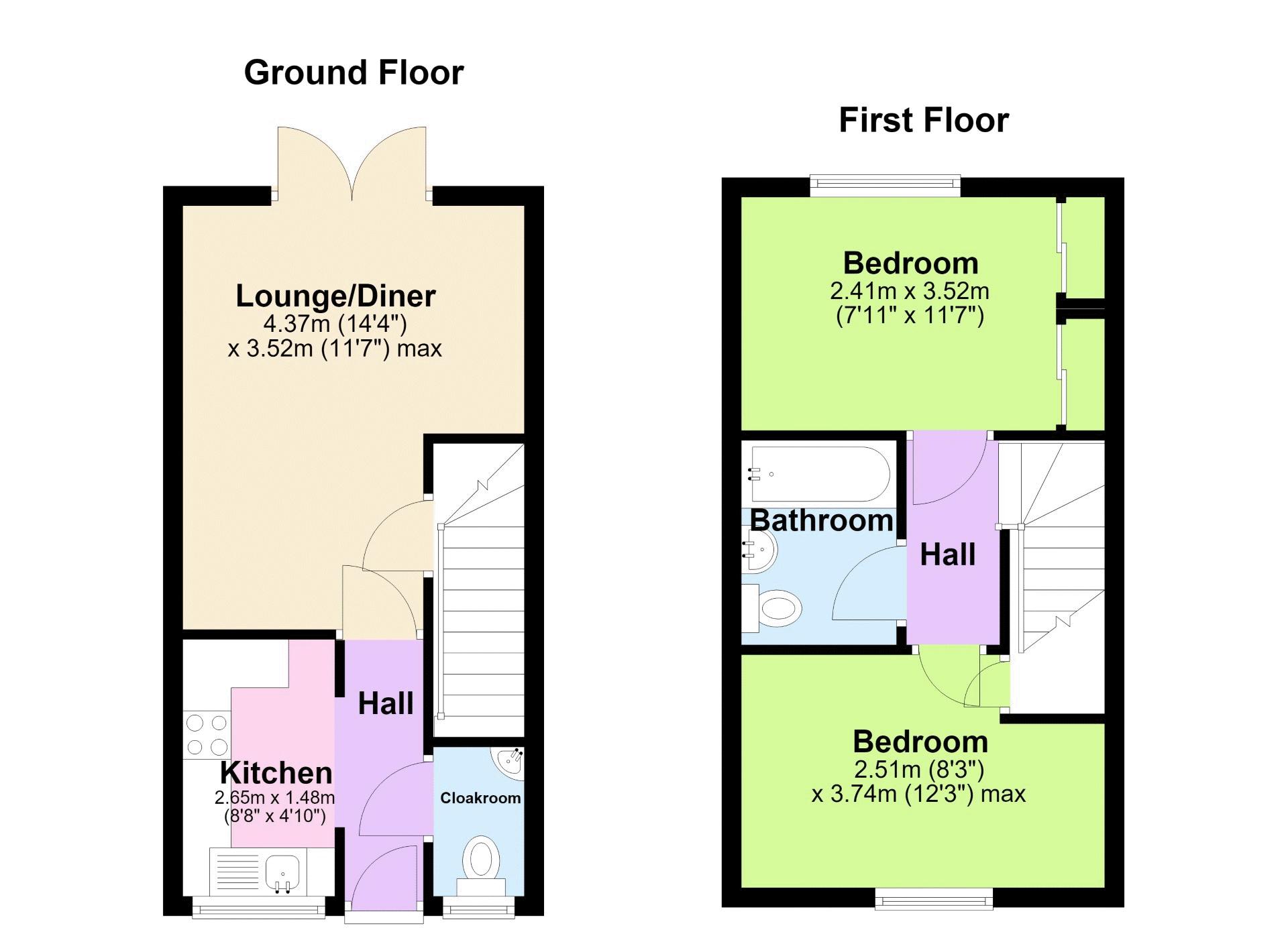 18, Hills Way, Tadley floorplan