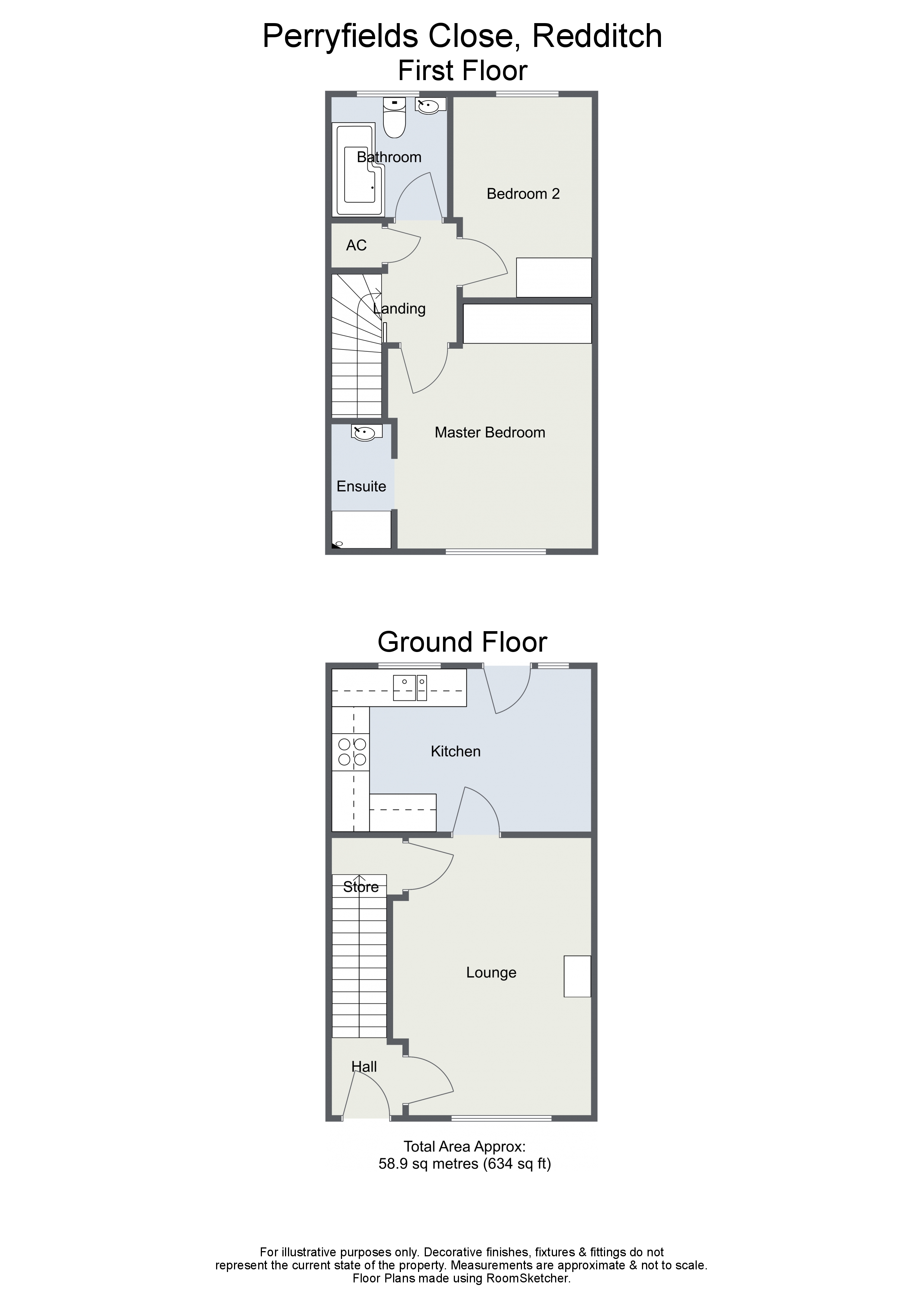 2 Bedrooms Terraced house for sale in Perryfields Close, Oakenshaw South, Redditch B98