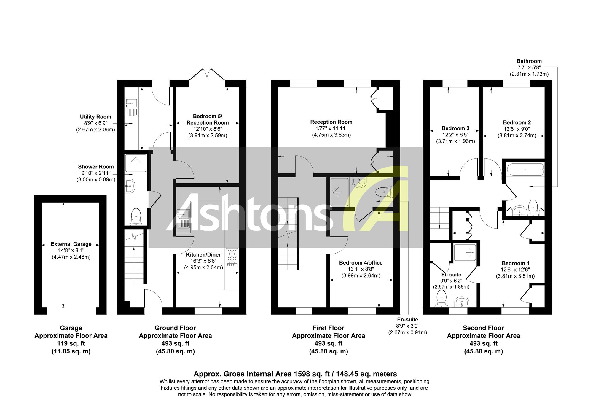 36 Iona Crescent, Widnes floorplan