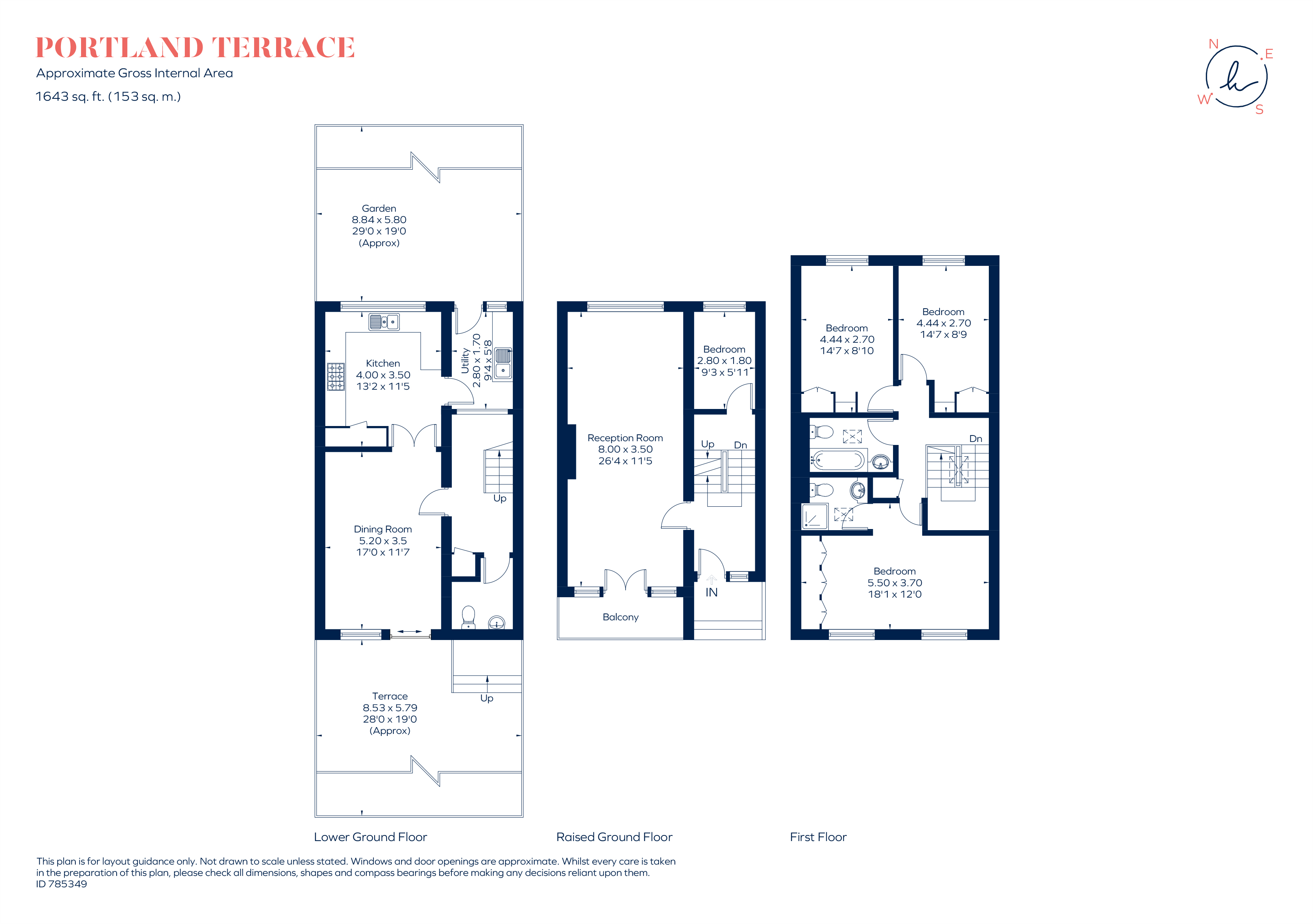 15, Portland Terrace, Richmond floorplan