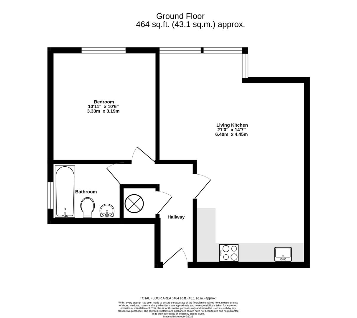 3, St. Maurices Court, York floorplan