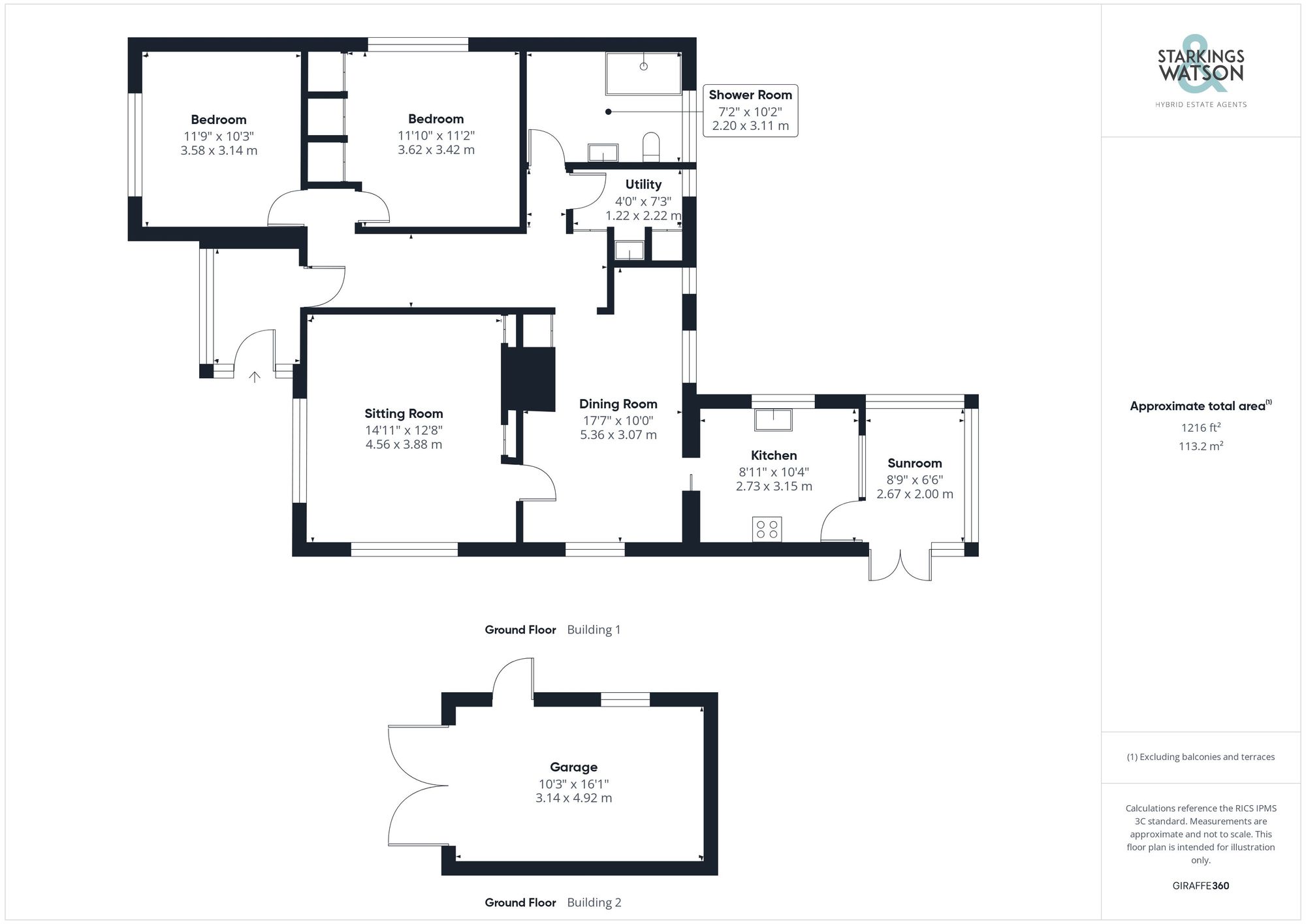 Three Gables Snow Street, Diss floorplan