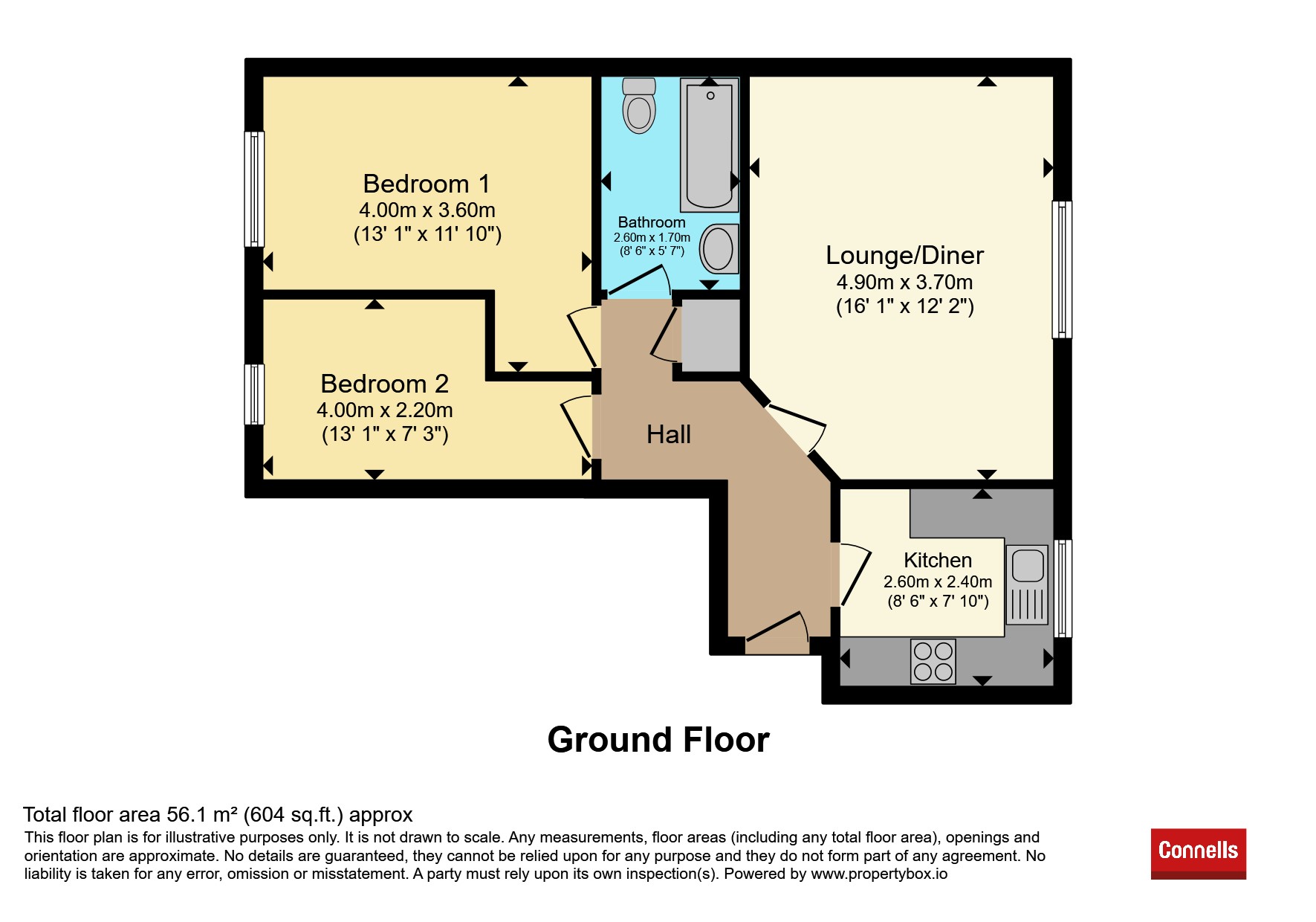 Flat 21, Aldbury Court, St. Georges Street, Northampton floorplan