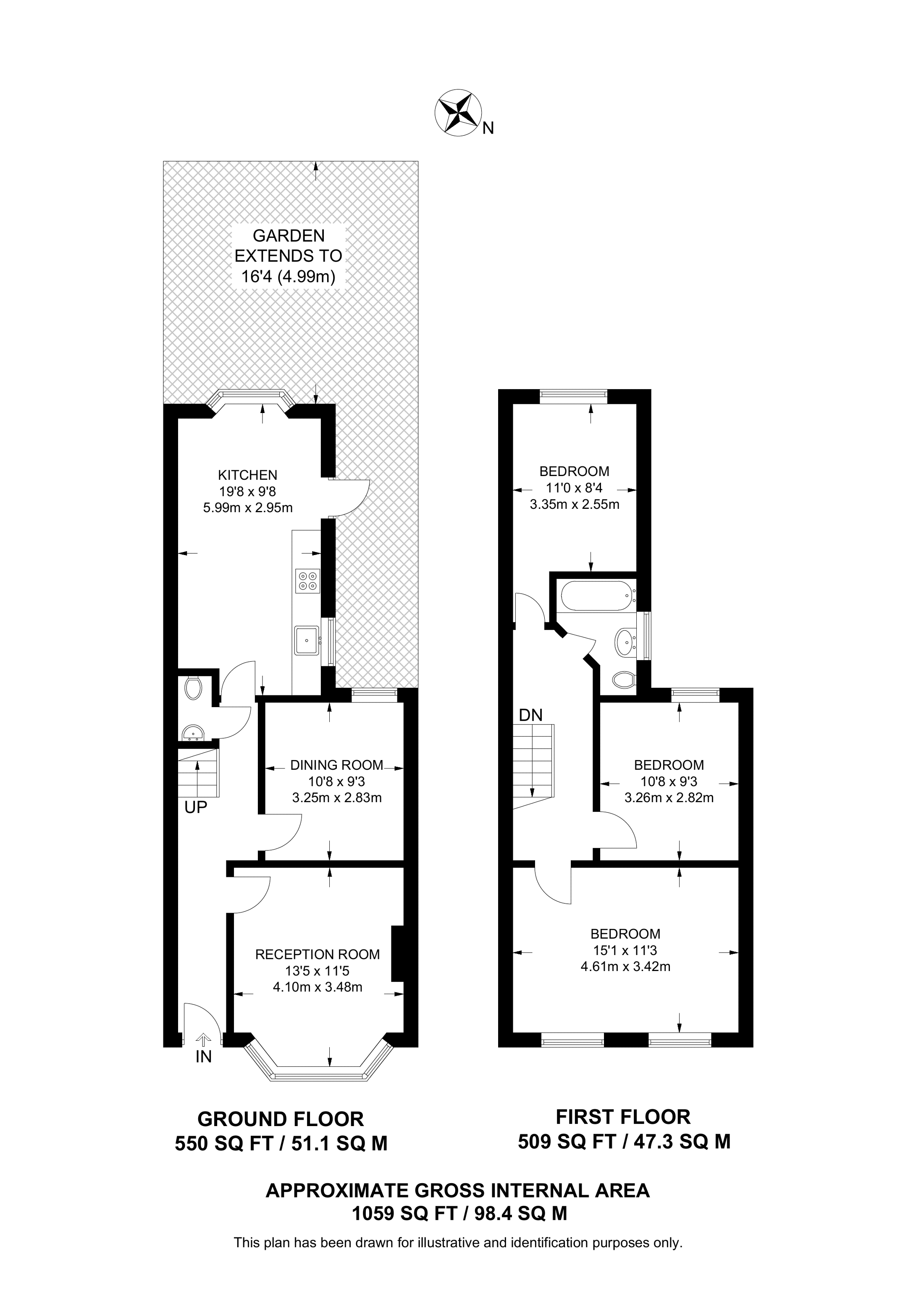 Rowley Road, N15, Harringay floorplan