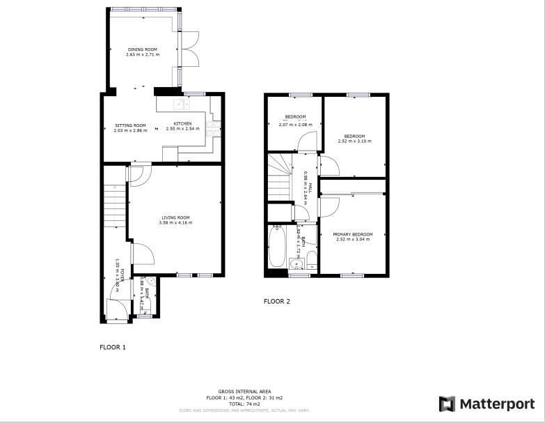 10, Latimer Close, Leeds floorplan