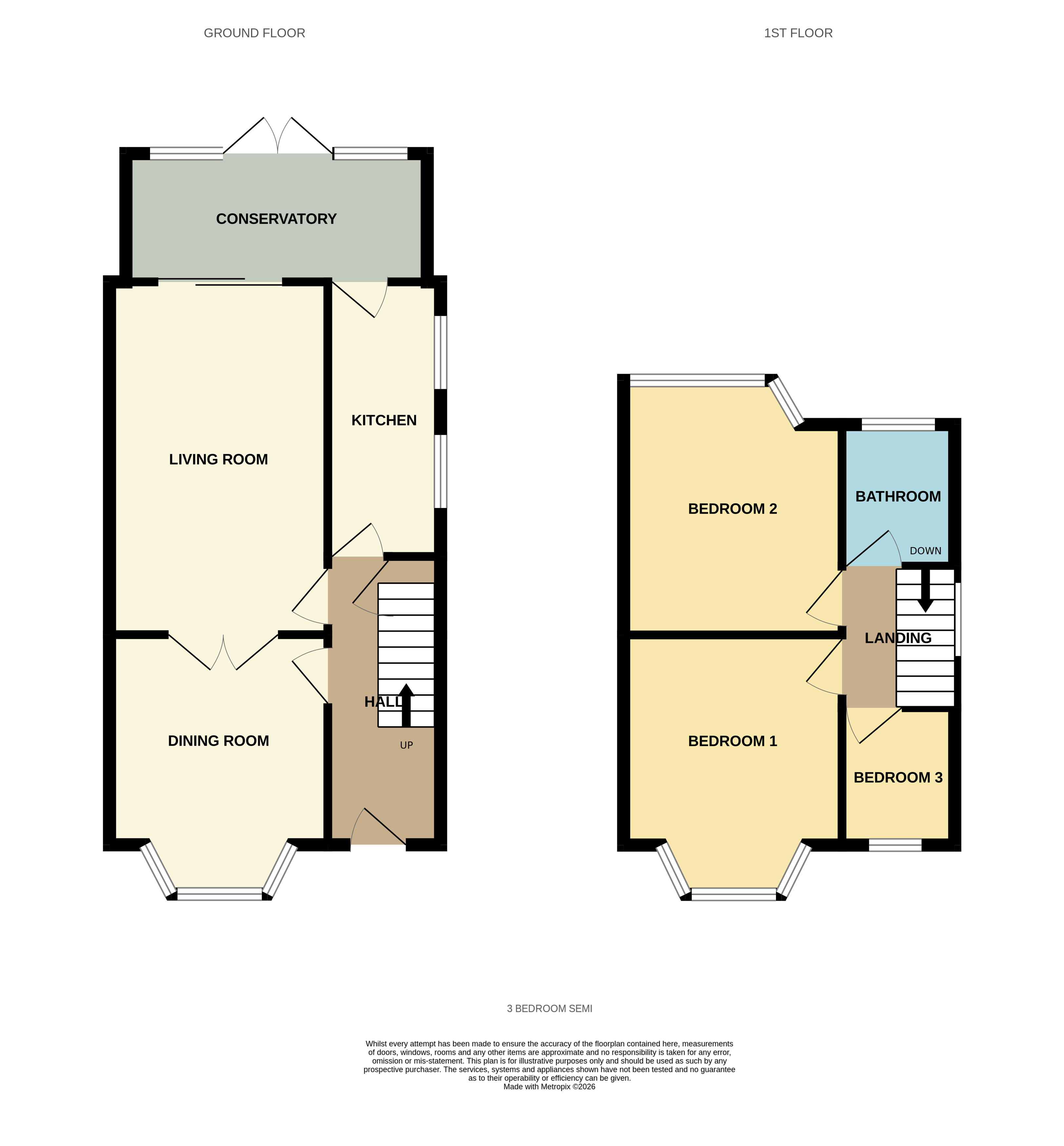88, Charlbury Crescent, West Midlands floorplan