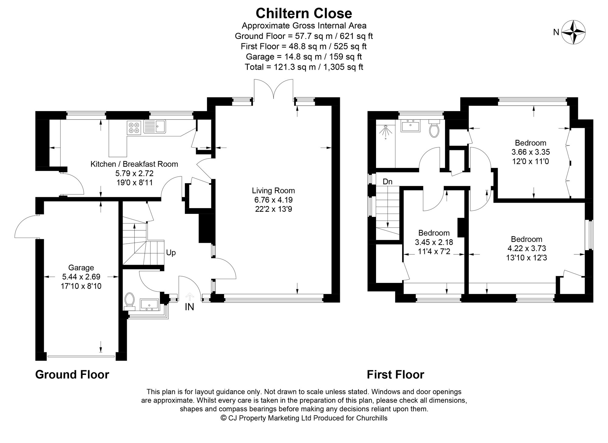 9 Chiltern Close, Bushey floorplan