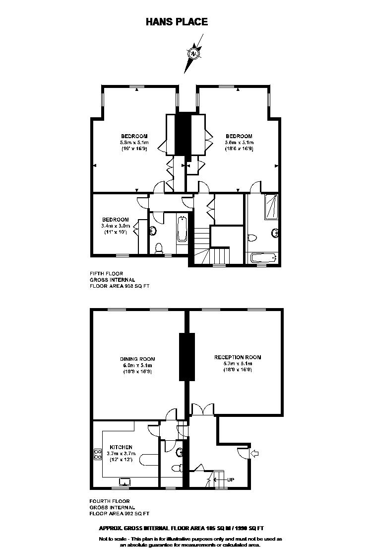 3 Bedrooms Flat to rent in Hans Place, London SW1X