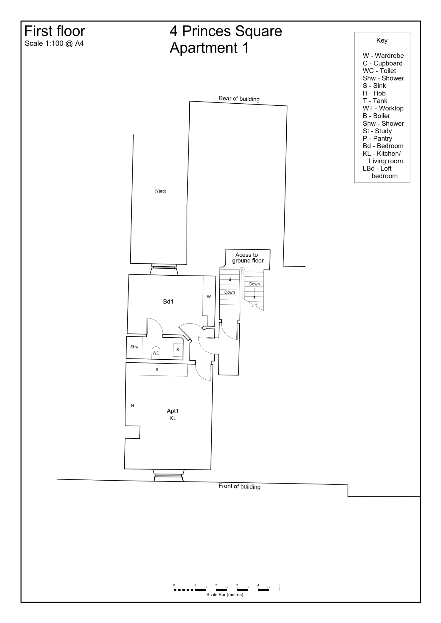 Apartment One, 4 Princes Square, Harrogate floorplan