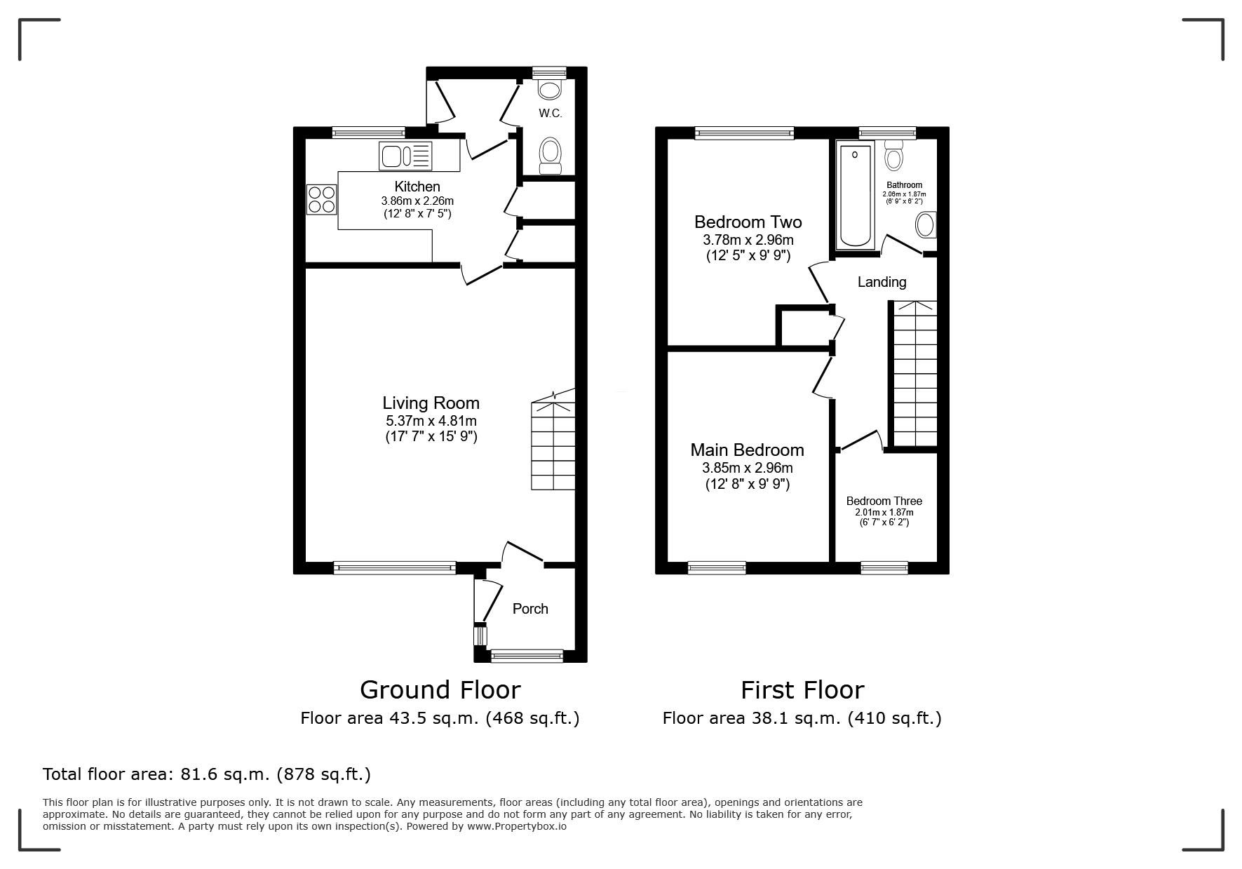 42, Glassonby Walk, Surrey floorplan