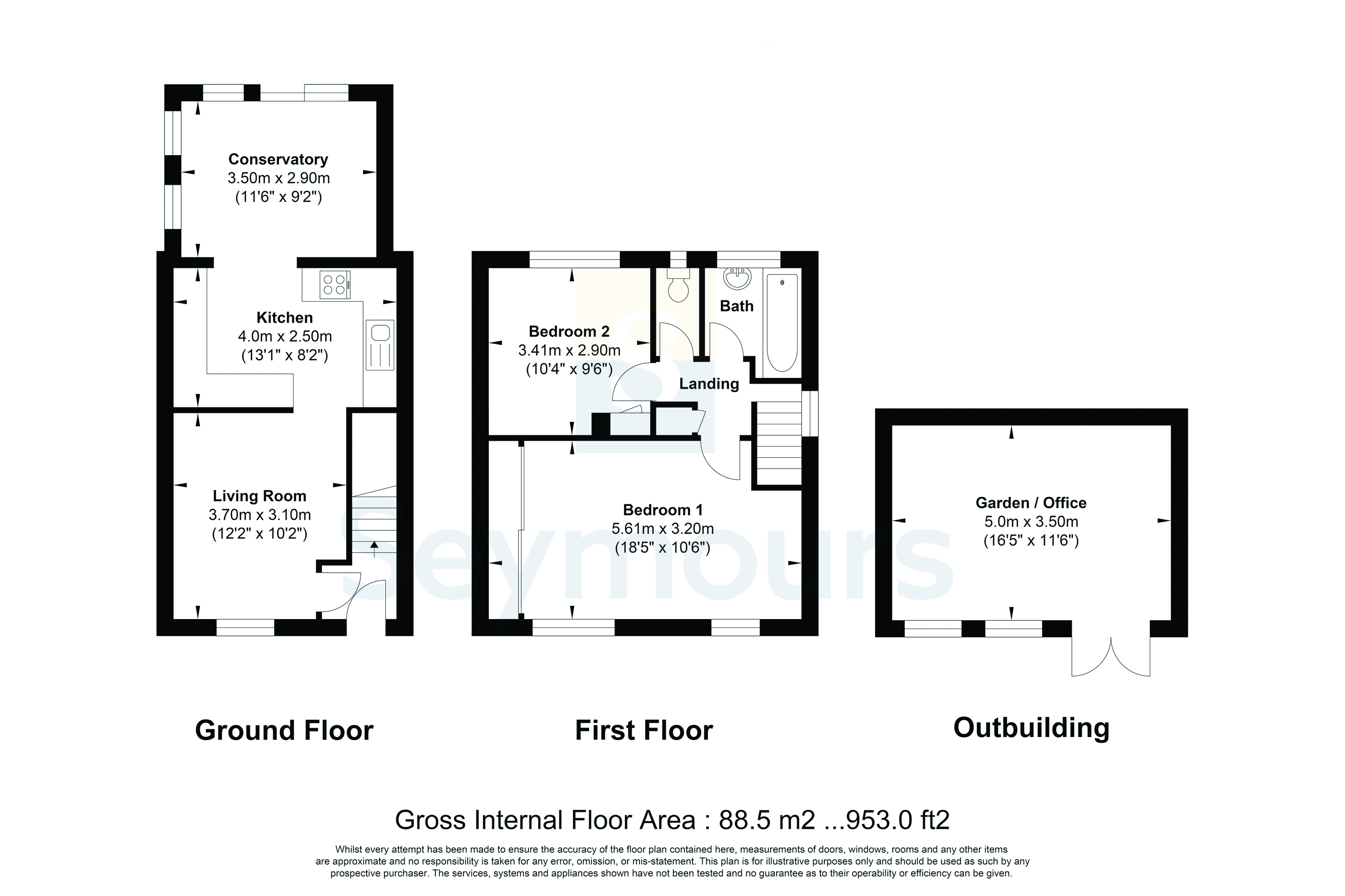 14, Bunyard Drive, Surrey floorplan