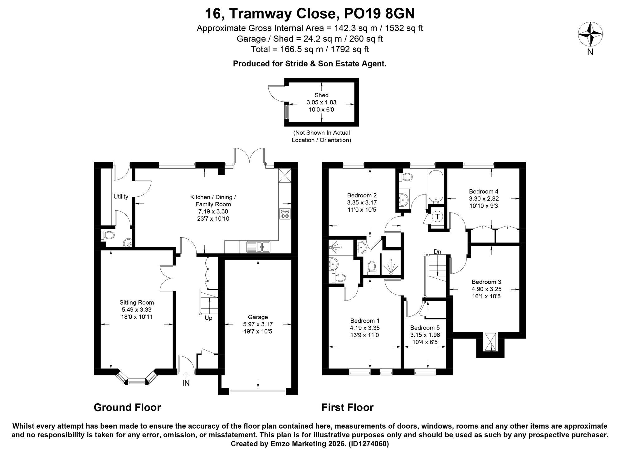 16 Tramway Close, Chichester floorplan