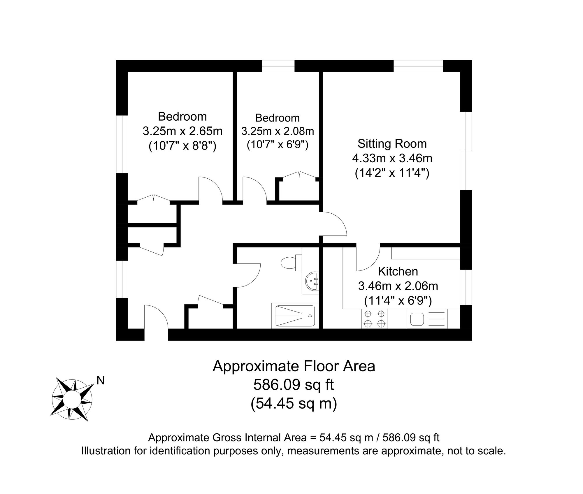 Flat 10, Delves House West Delves Close, Lewes floorplan