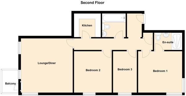 3 Bedrooms Flat to rent in Bingley Court, Canterbury CT1