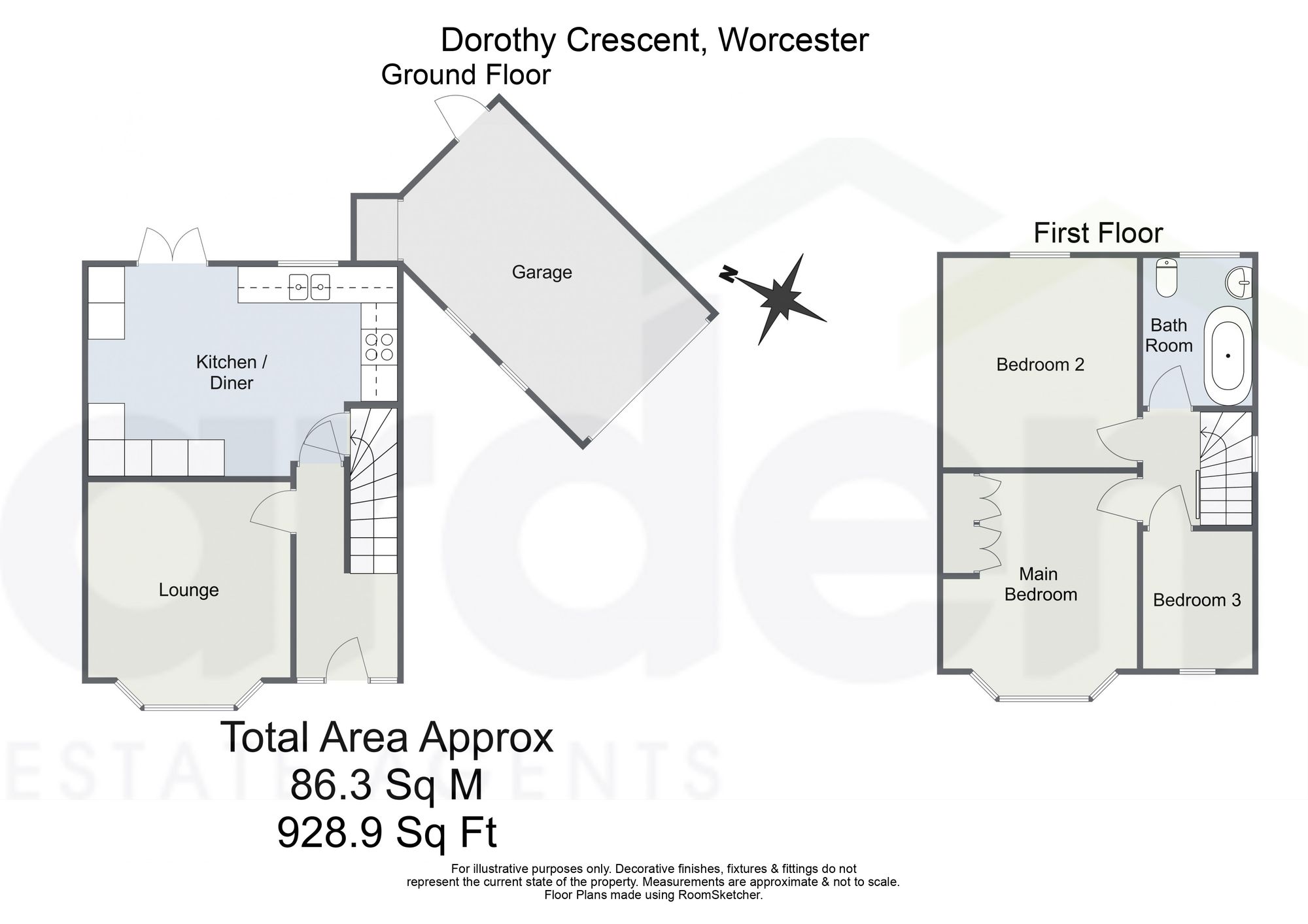 32 Dorothy Crescent, Worcester floorplan