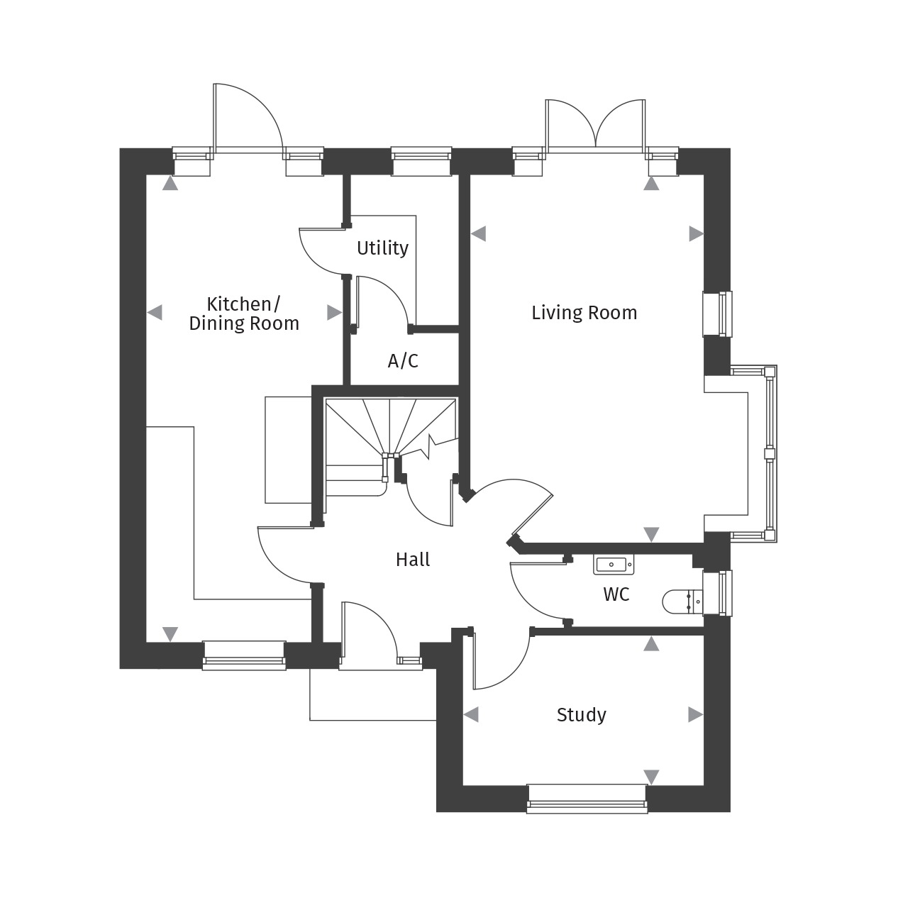 New home, 4 bed detached house for sale in Sandleheath Industrial Estate, Old Brickyard Road