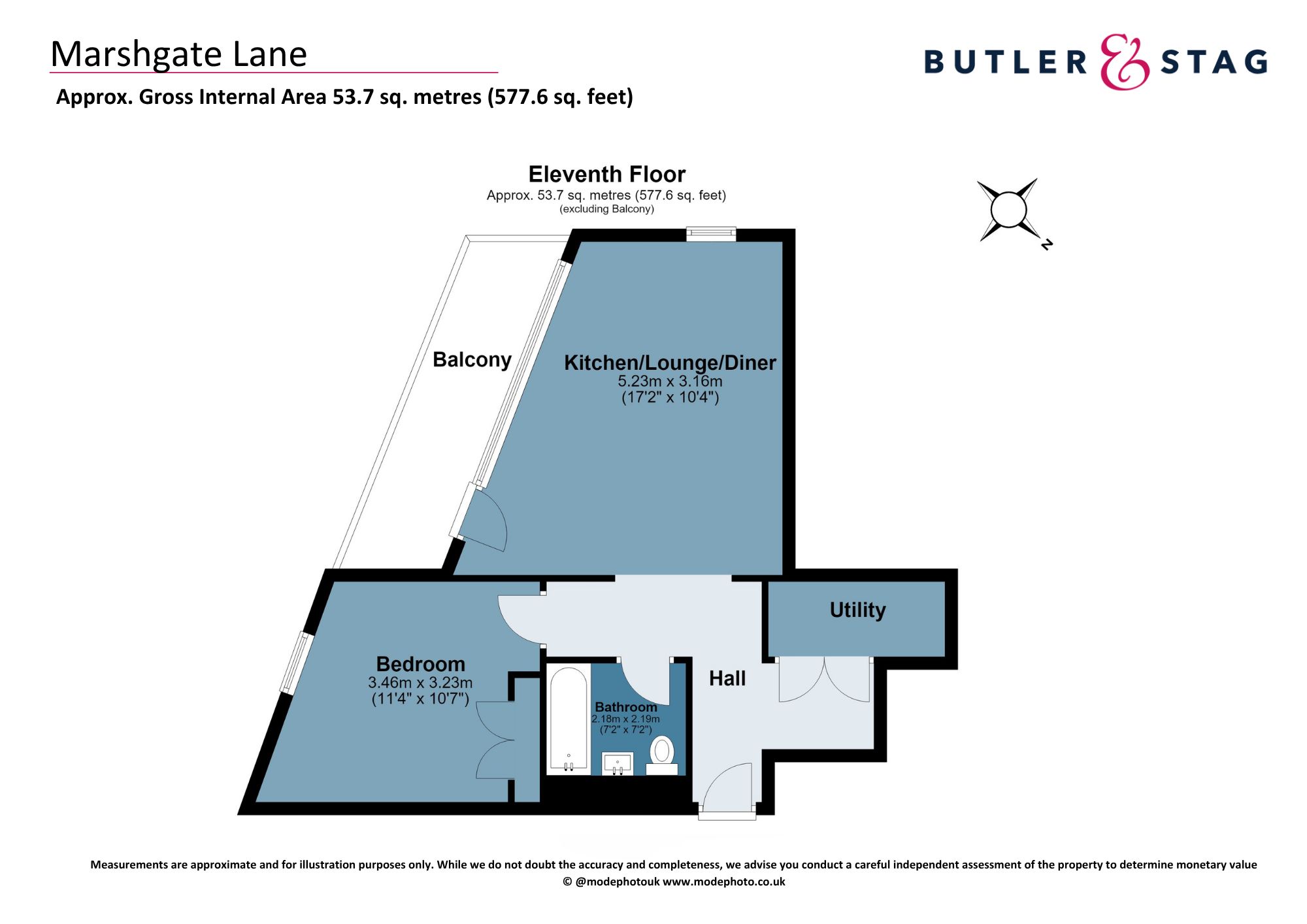 Flat 47, Corn House, London floorplan