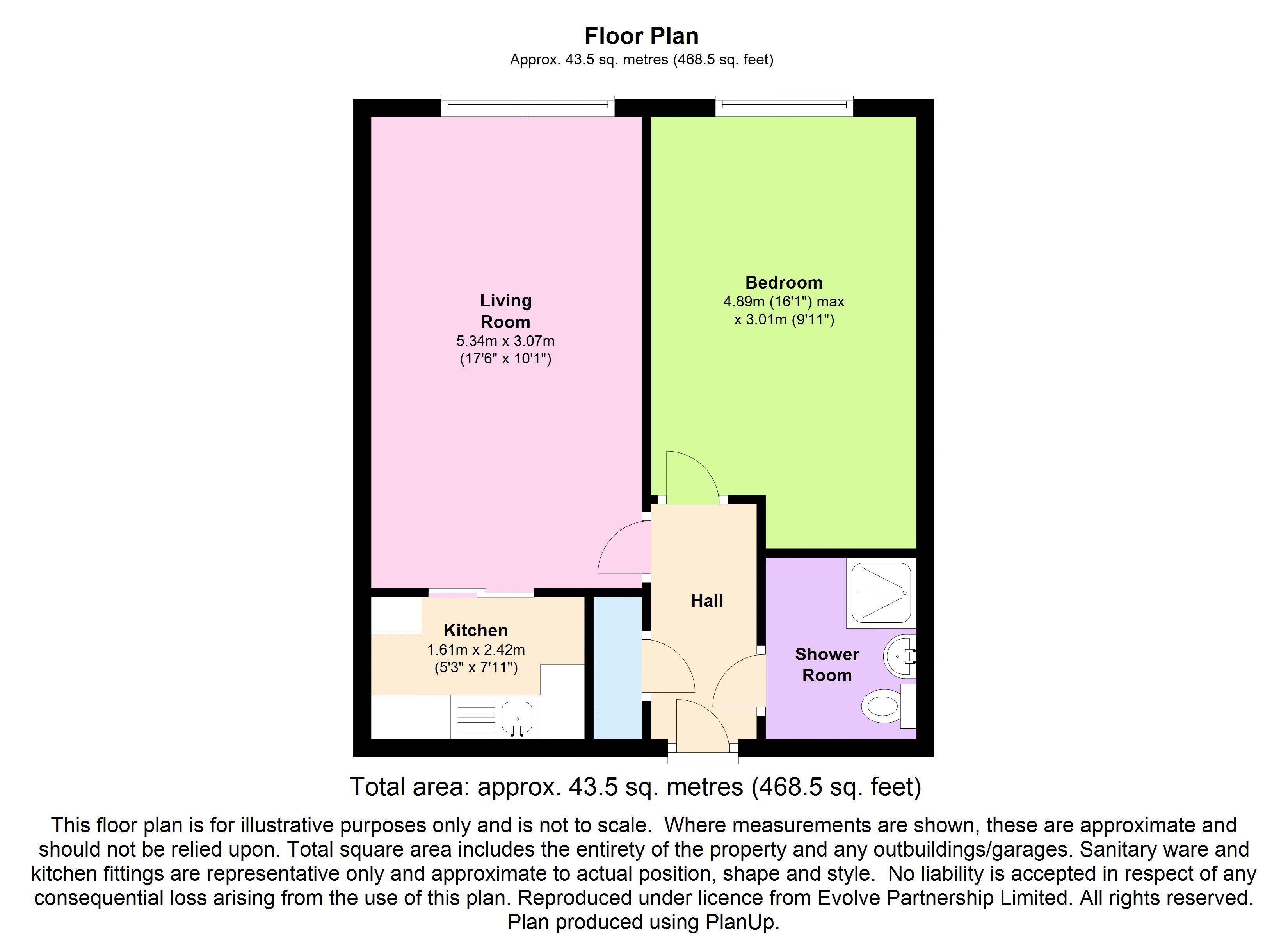 1 Bedrooms Flat for sale in Cedar Court, Addlestone KT15