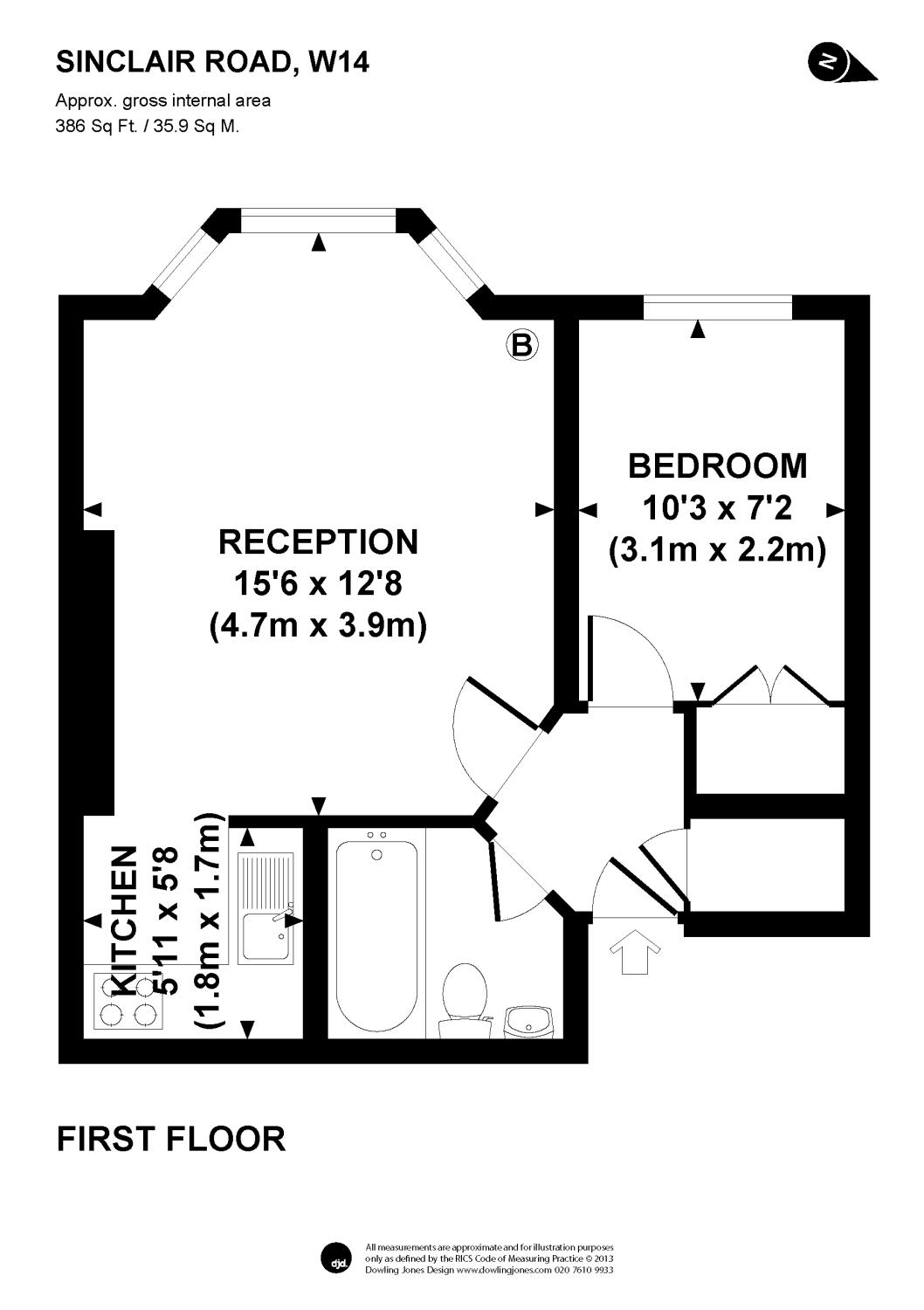 Sinclair Road, Brook Green, London W14, 1 bedroom flat to rent 61070912 PrimeLocation