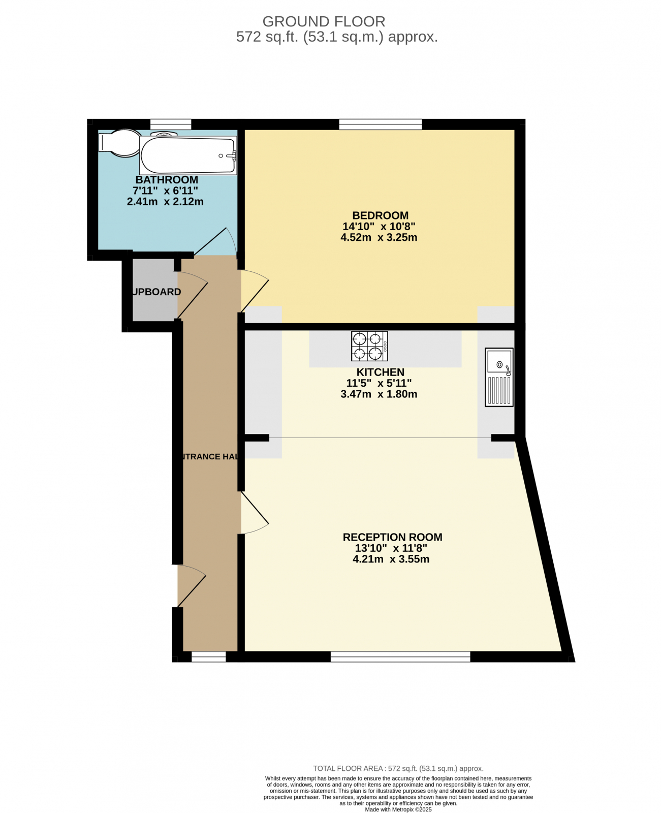 Flat 18 Mermaid Court, Wightman Road, London floorplan