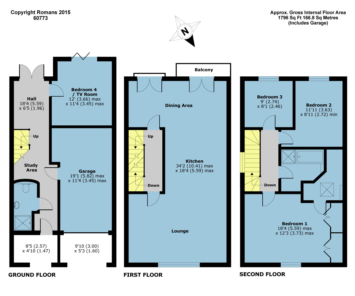 4 Bedrooms Town house to rent in Lammas Court, Windsor SL4