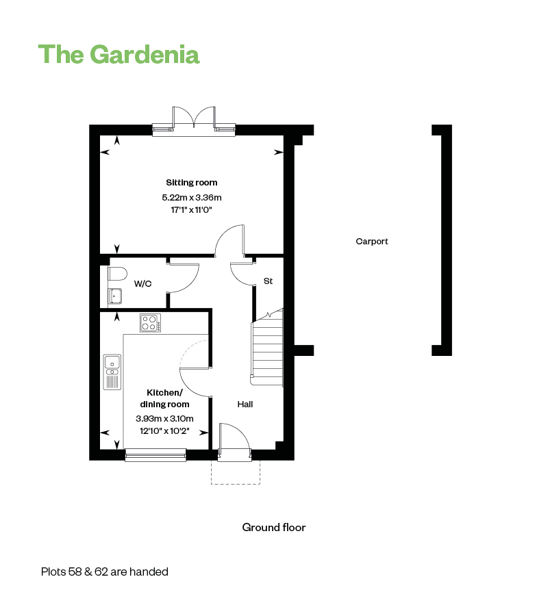 57, Arlesey Road, Stotfold, Hitchin, Sg5 4He floorplan