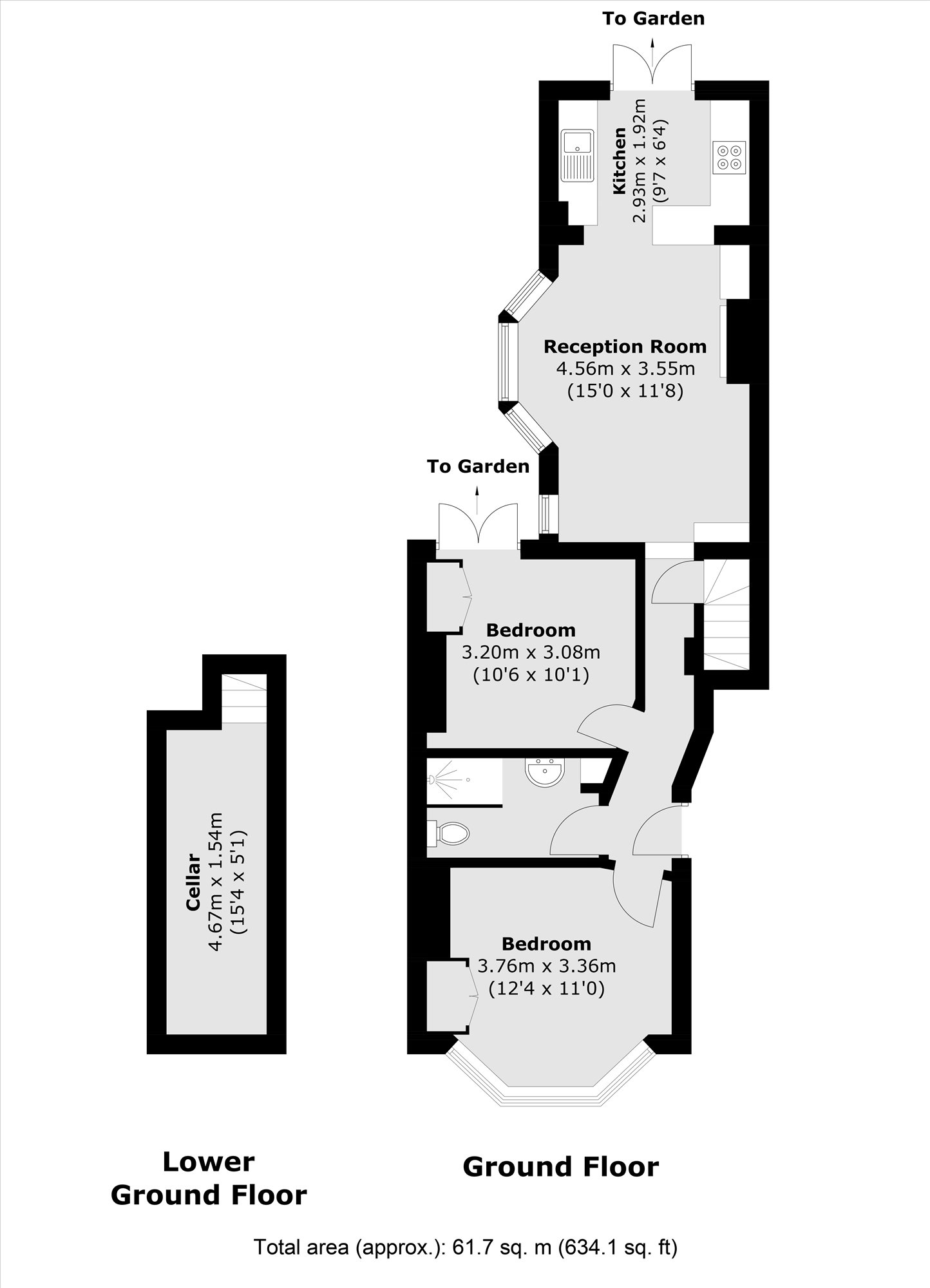 14a, Garfield Road, London floorplan