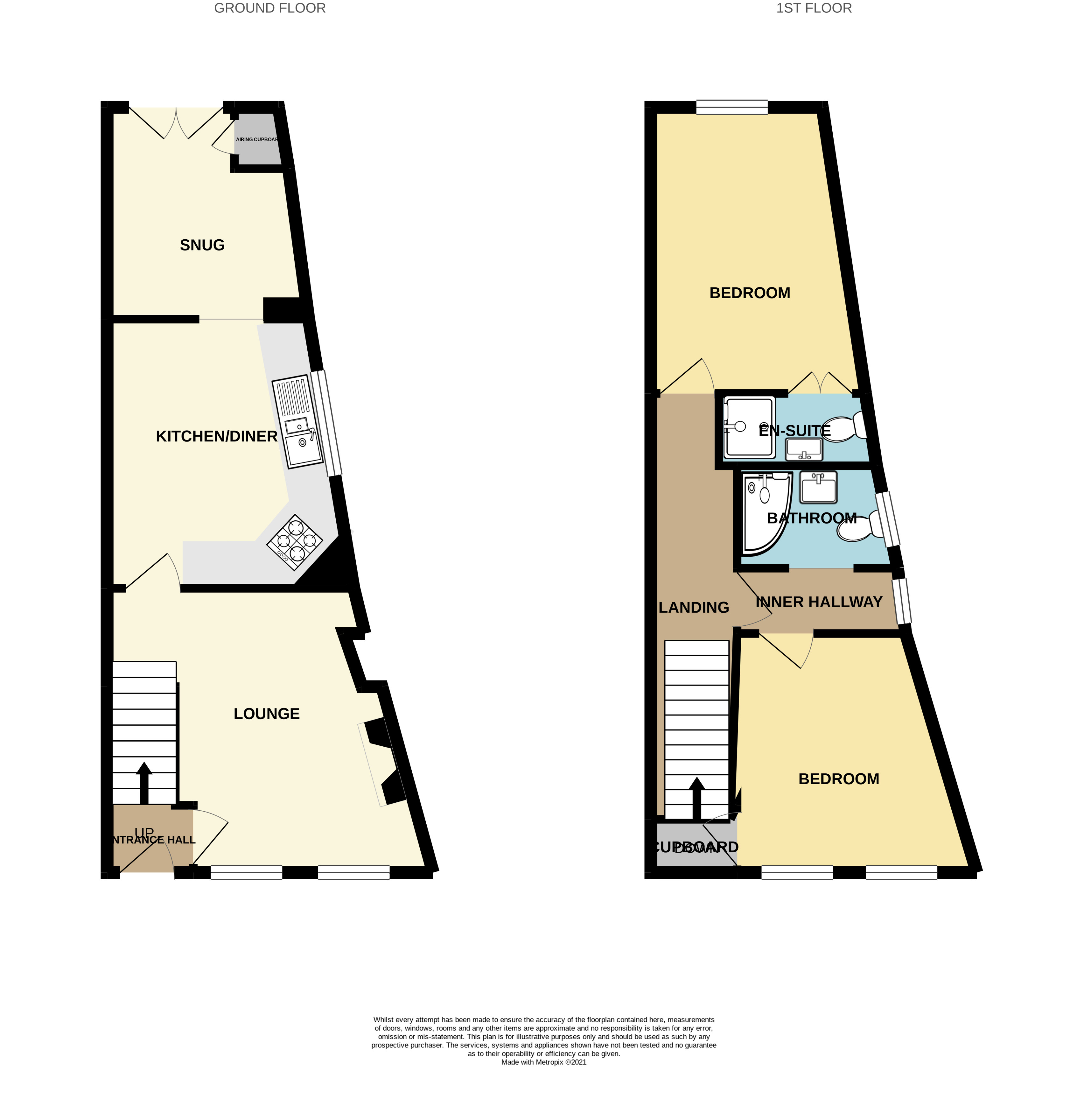 Woodville Road, Torquay TQ1, 2 bedroom end terrace house for sale
