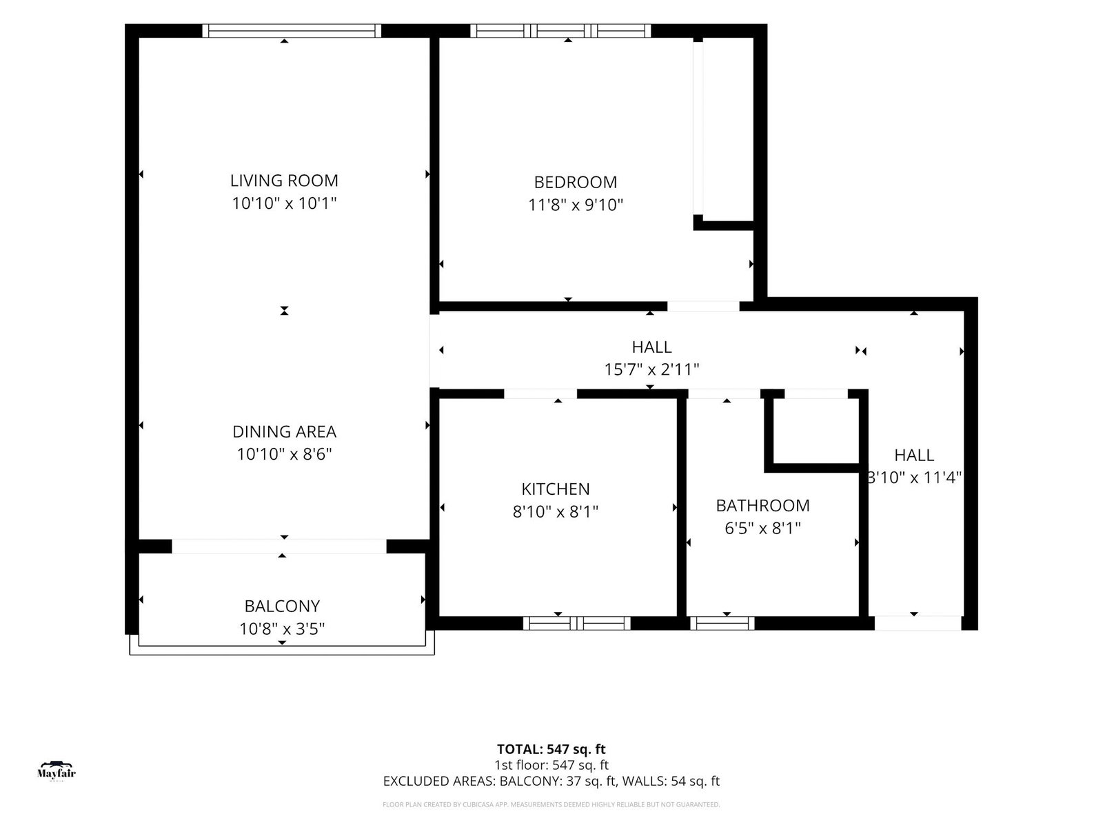 Fernbank,Flat 52, Tollwood Park, Crowborough floorplan