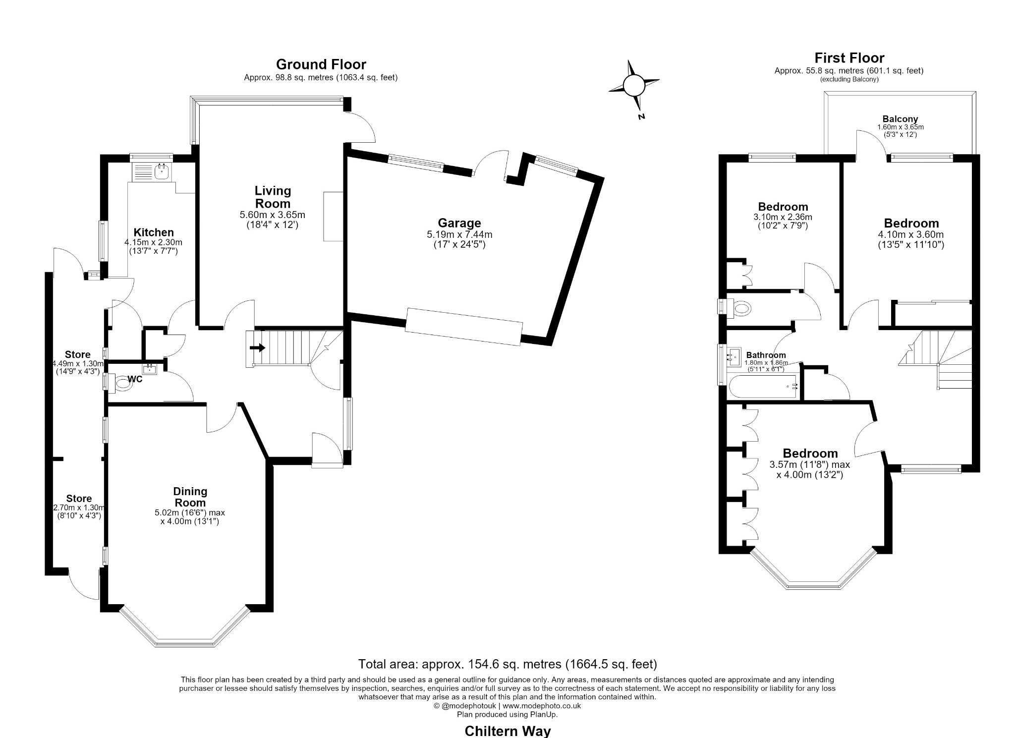 38, Chiltern Way, Woodford Green floorplan