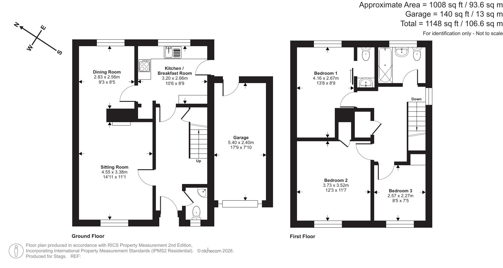 22, Huntham Close, Taunton floorplan