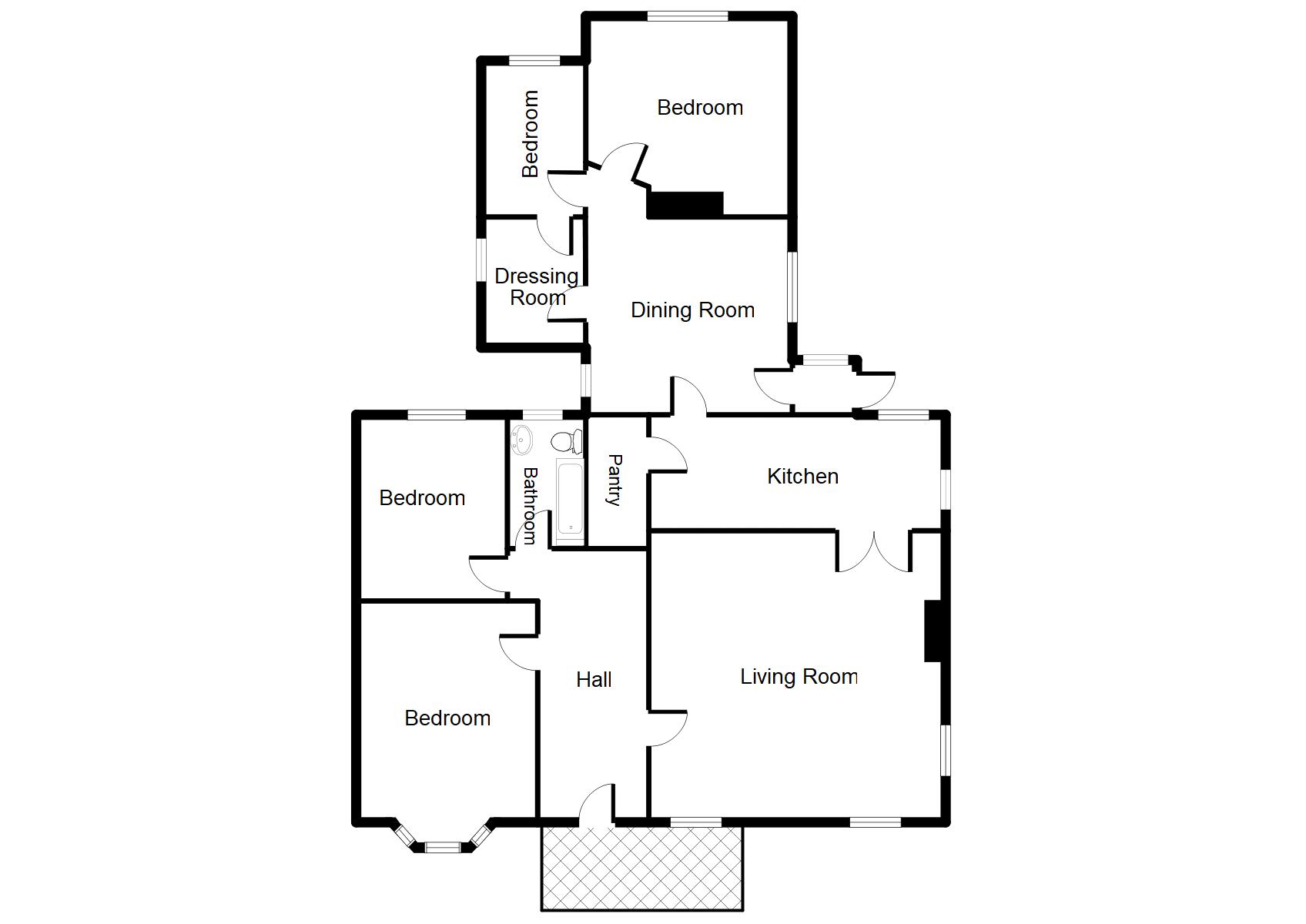 4 Bedrooms Detached bungalow for sale in The Nooke, Bryn Goodman, Ruthin LL15