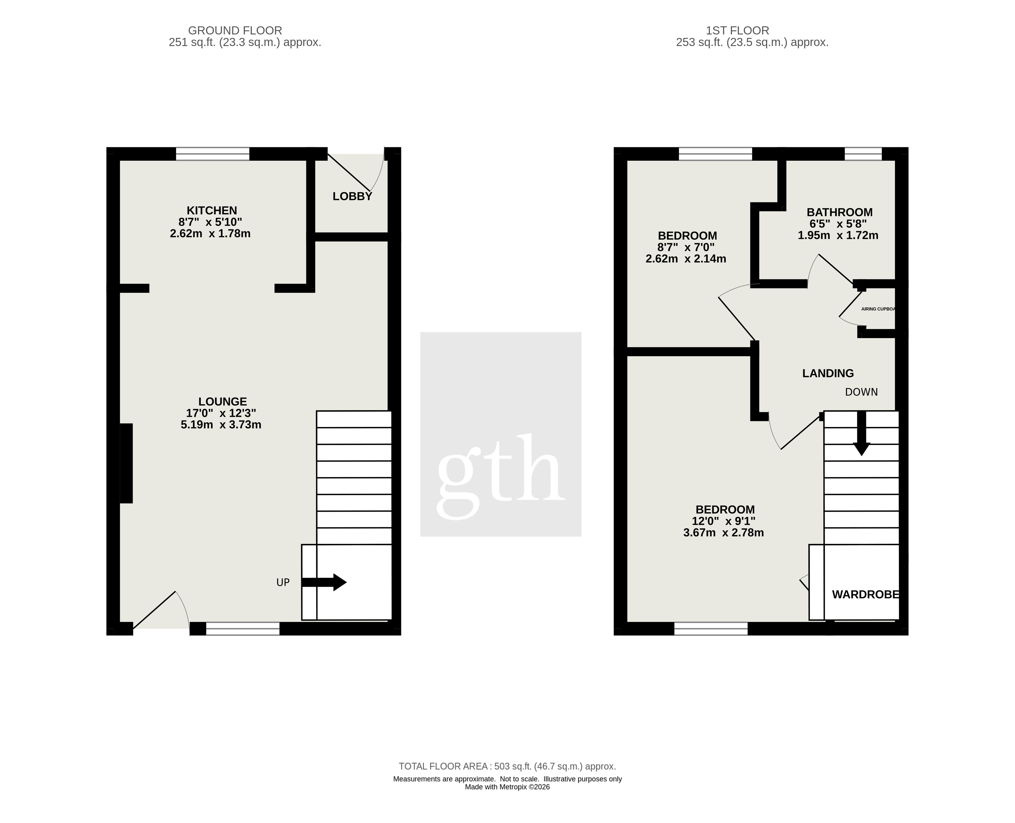 12, Woodfield Close, Burnham-on-Sea floorplan