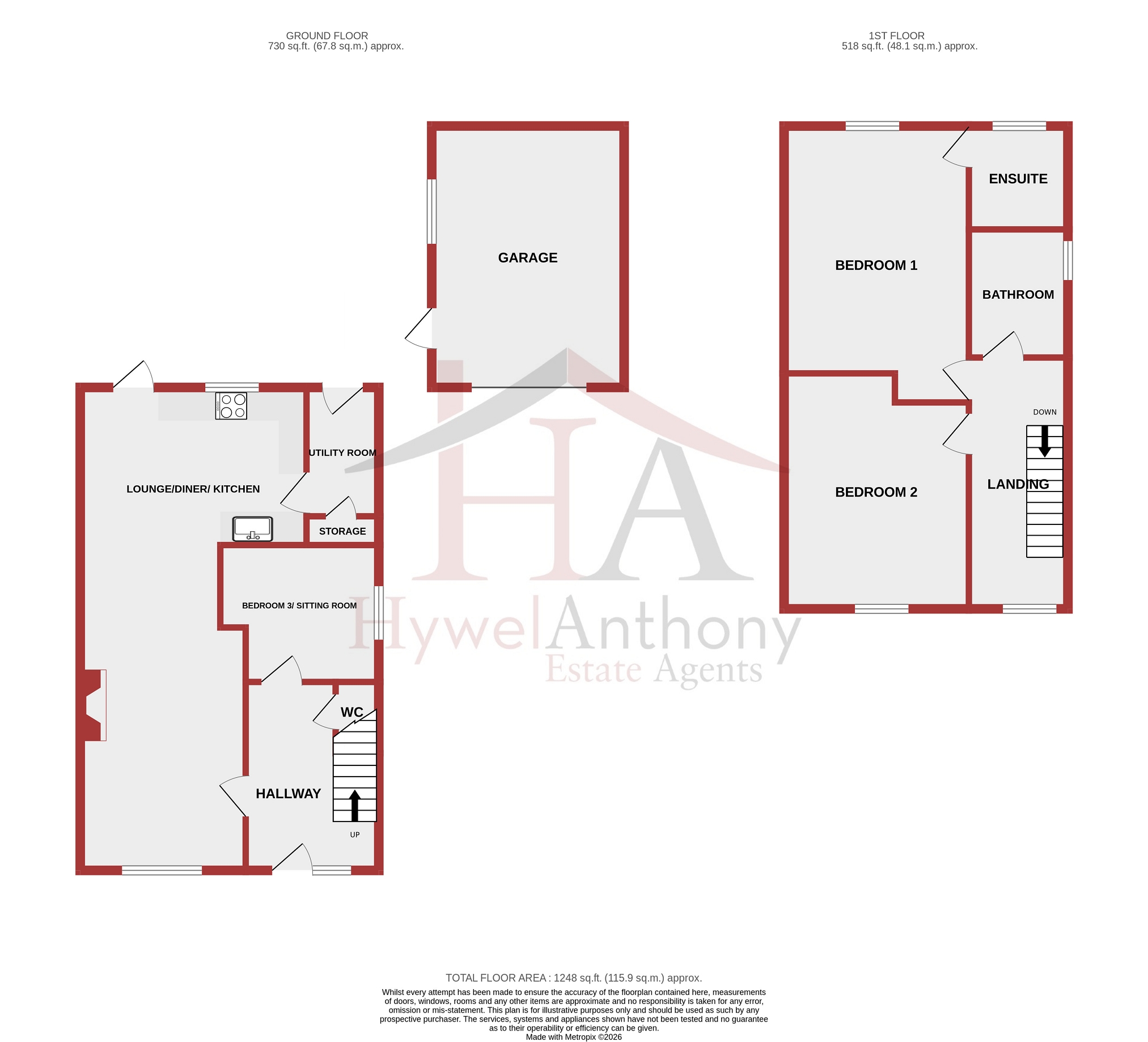 99, Hillcrest, Pontyclun floorplan