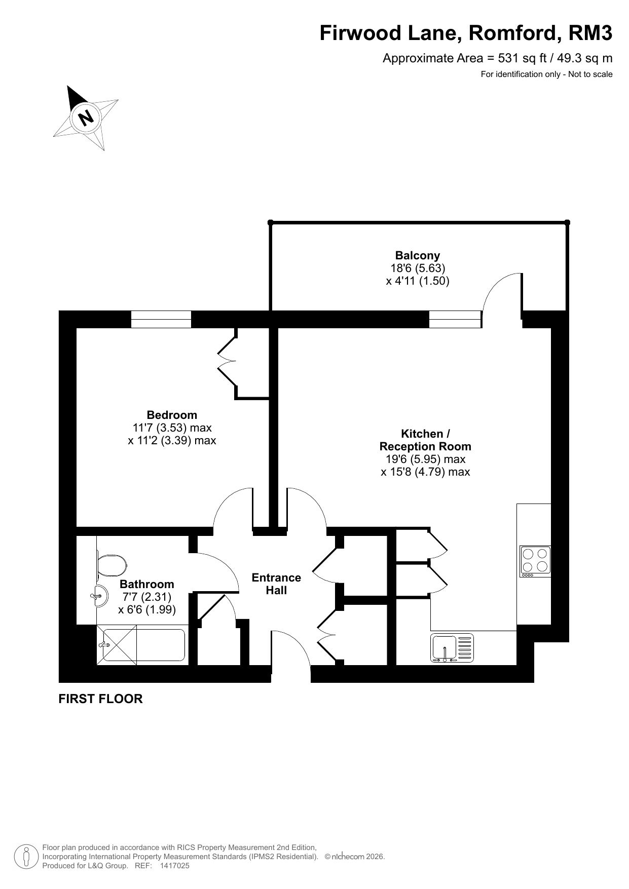 Romford RM3 0FQ, Romford floorplan